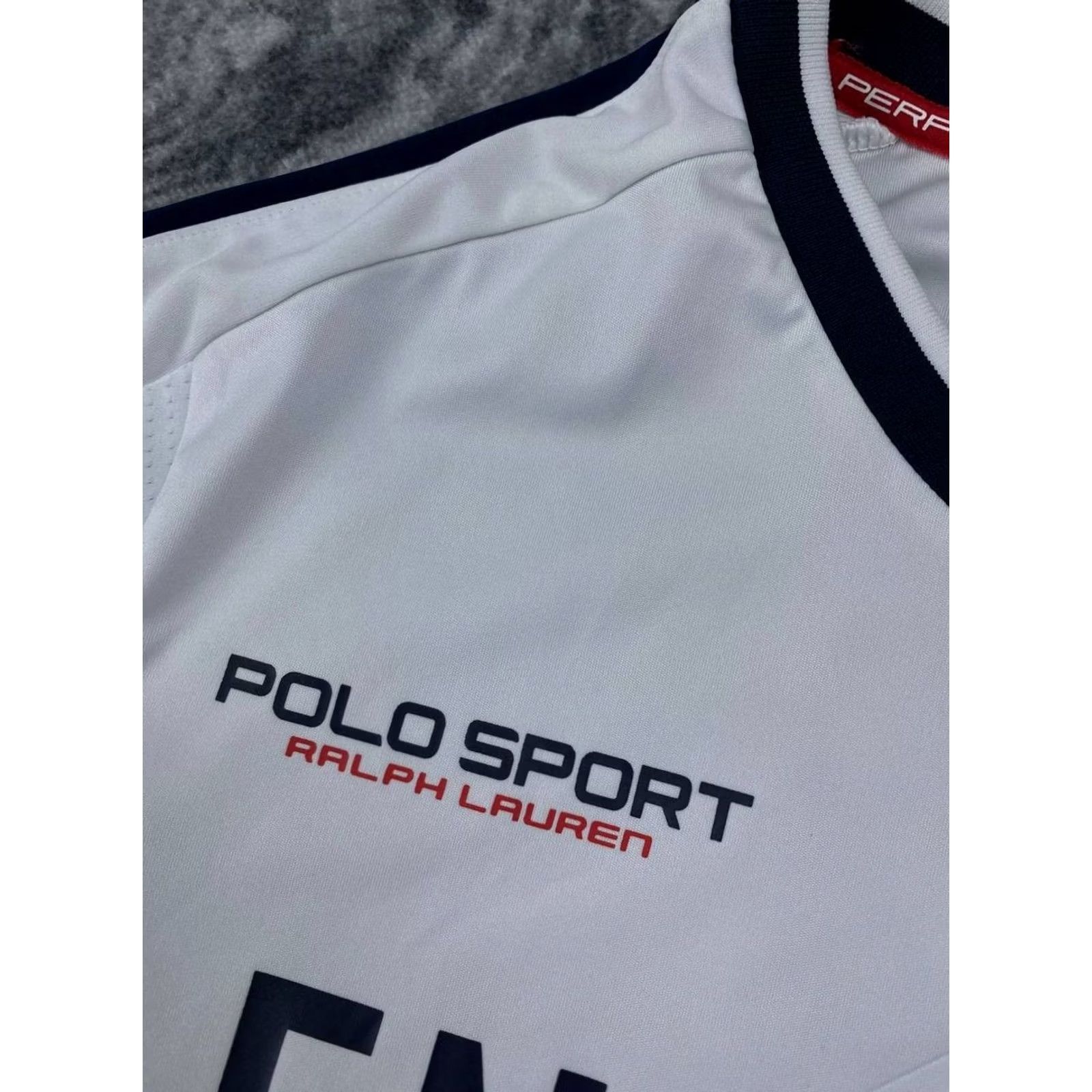 Vintage VINTAGE Ralph Lauren Polo Sport England Football Soccer Jersey Rugby Long Sleeve Men Size US L / EU 52-54 / 3 - 3 Thumbnail