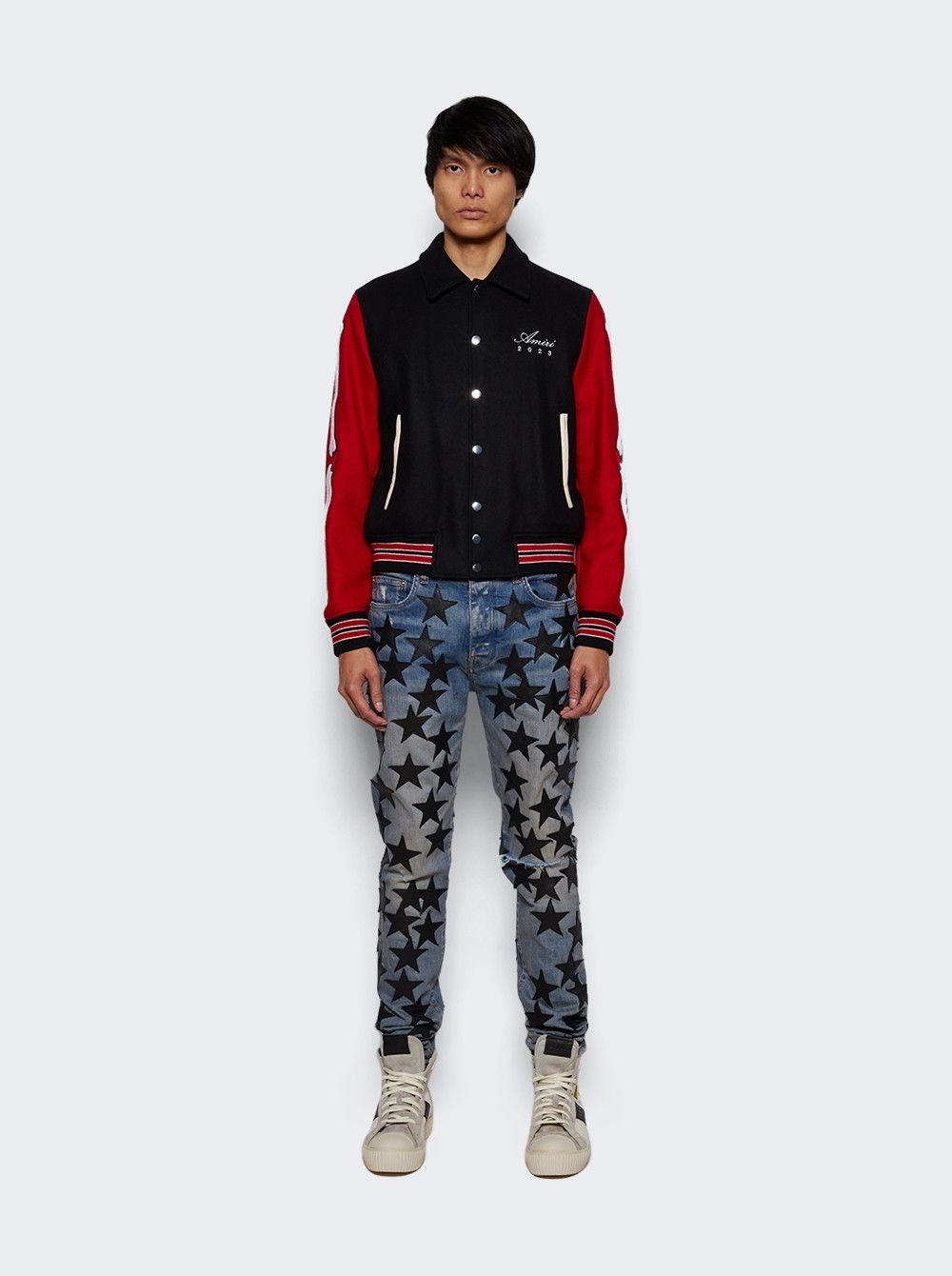 Amiri o1gr1nt1024 Lunar New Year Bones Jacket in Black/Red Size US M / EU 48-50 / 2 - 2 Thumbnail