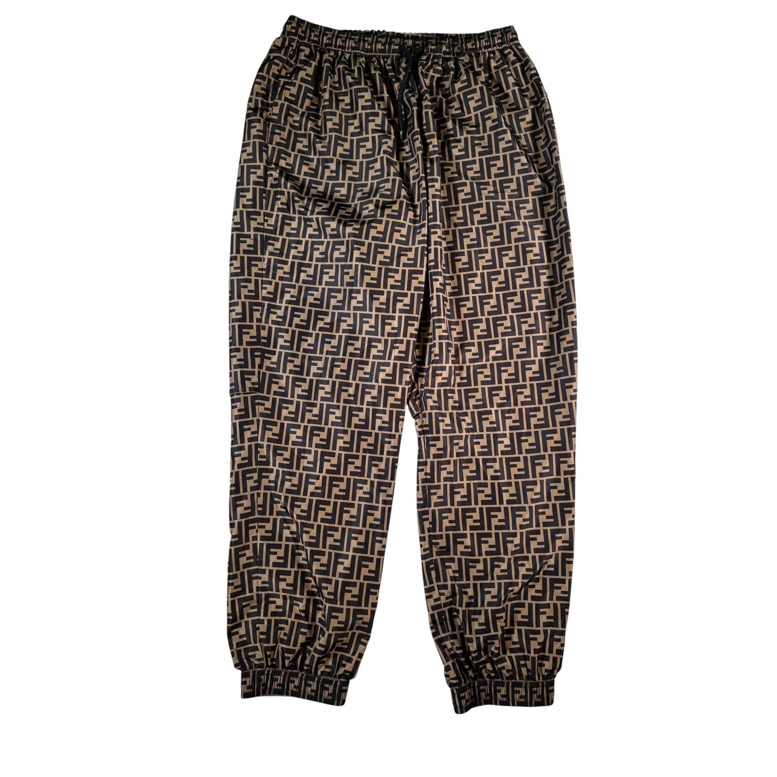 Fendi Fendi FF Monogram Brown Track Pants Size US 36 / EU 52 - 1 Thumbnail