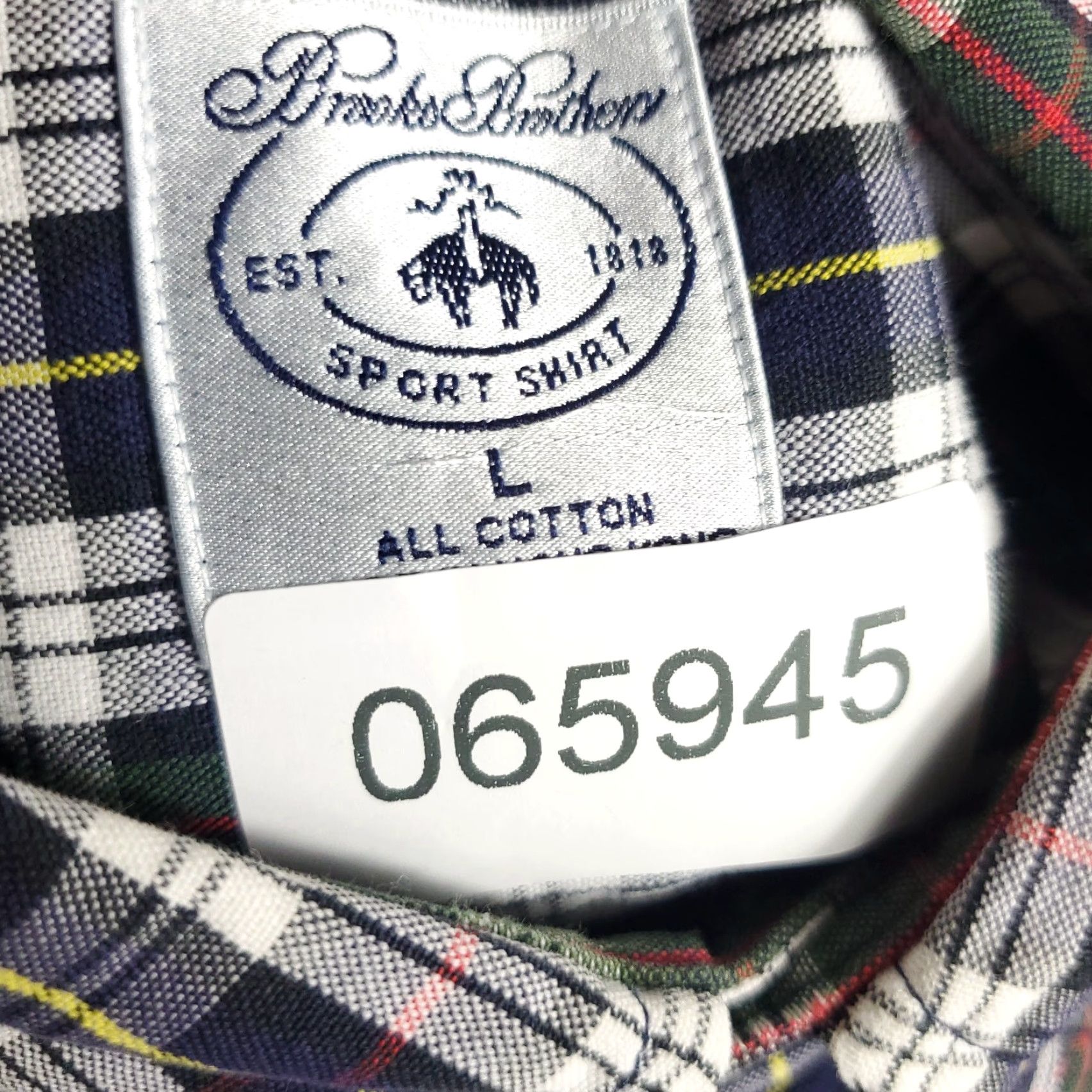 Brooks Brothers Brooks Brothers Shirt Mens Large Blue Plaid Button-Up Long Sleeve Casual Button-Down Collared Classic Preppy American Modern Workwear Size US L / EU 52-54 / 3 - 8 Thumbnail