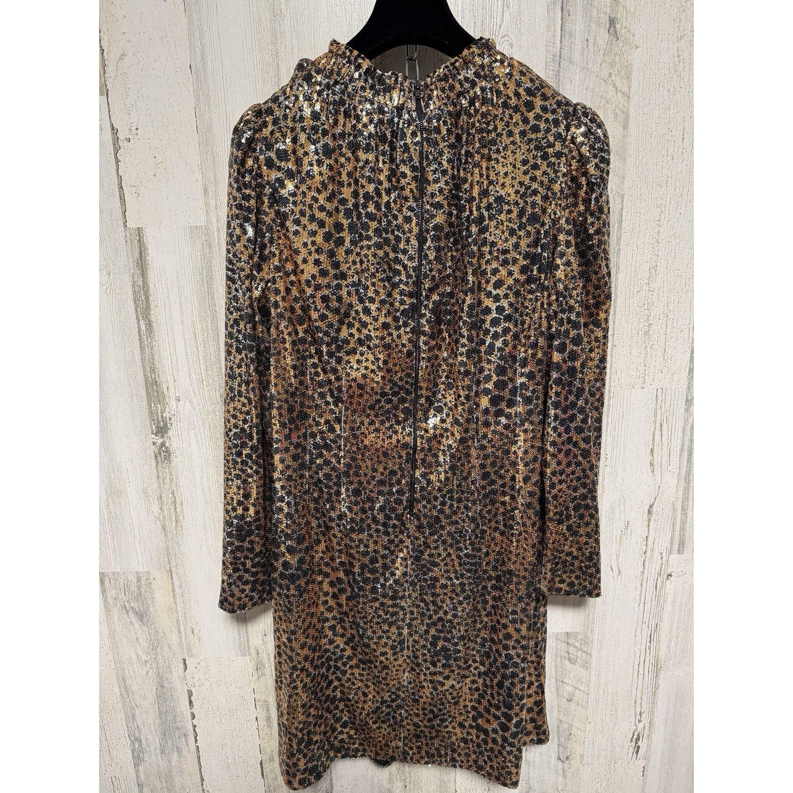 Sea New York NWT Sea New York Sequin Leopard Mini Dress $445 Size M / US 6-8 / IT 42-44 - 6 Thumbnail