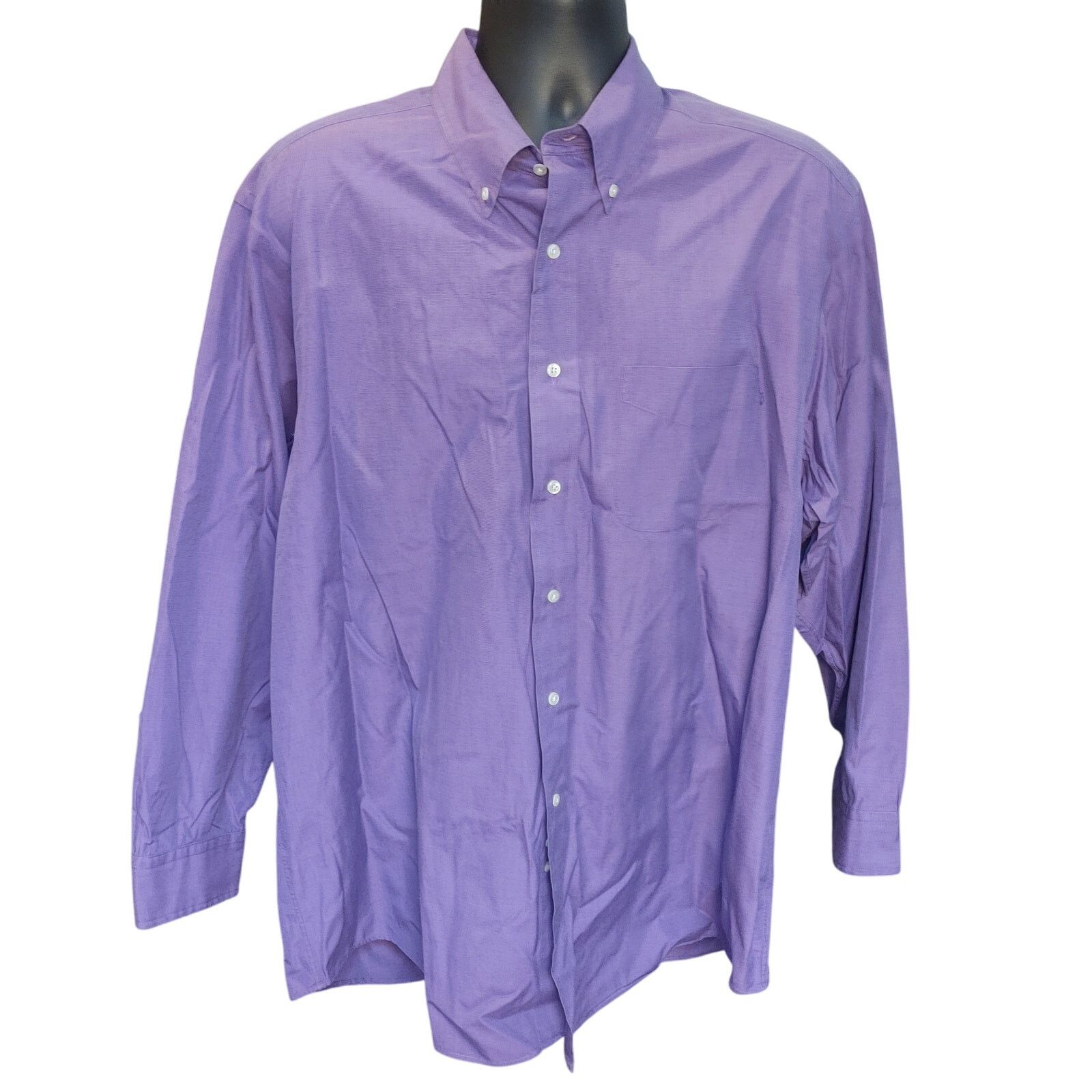 Brooks Brothers Brooks Brothers Men's 17.5-4 Purple Long Sleeve Dress Shirt Size US L / EU 52-54 / 3 - 1 Thumbnail