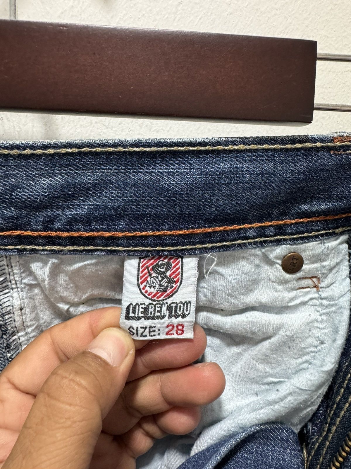 Japanese Brand JAPANESE STYLE LIE REN TOU VERY RARE DESIGN DISTRESSED DENIM Size US 28 / EU 44 - 15 Thumbnail