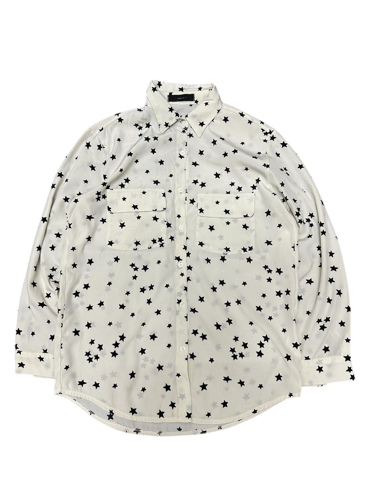 Issey Miyake 2000s LAUREN DOUBLE POCKET STARS DESIGN SHIRT BUTTON Size US M / EU 48-50 / 2 - 1 Thumbnail
