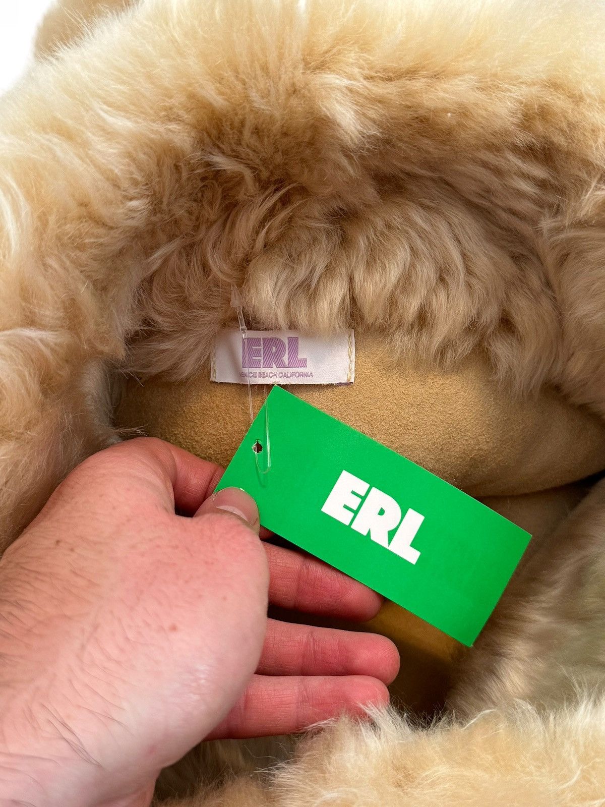 ERL RARE Shearling Oversized Military Fur Bag Size ONE SIZE - 4 Thumbnail