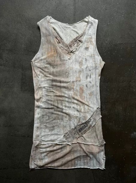 Other NNNC Distressed Patchwork Print Tank Top Size US XS / EU 42 / 0 - 1 Thumbnail
