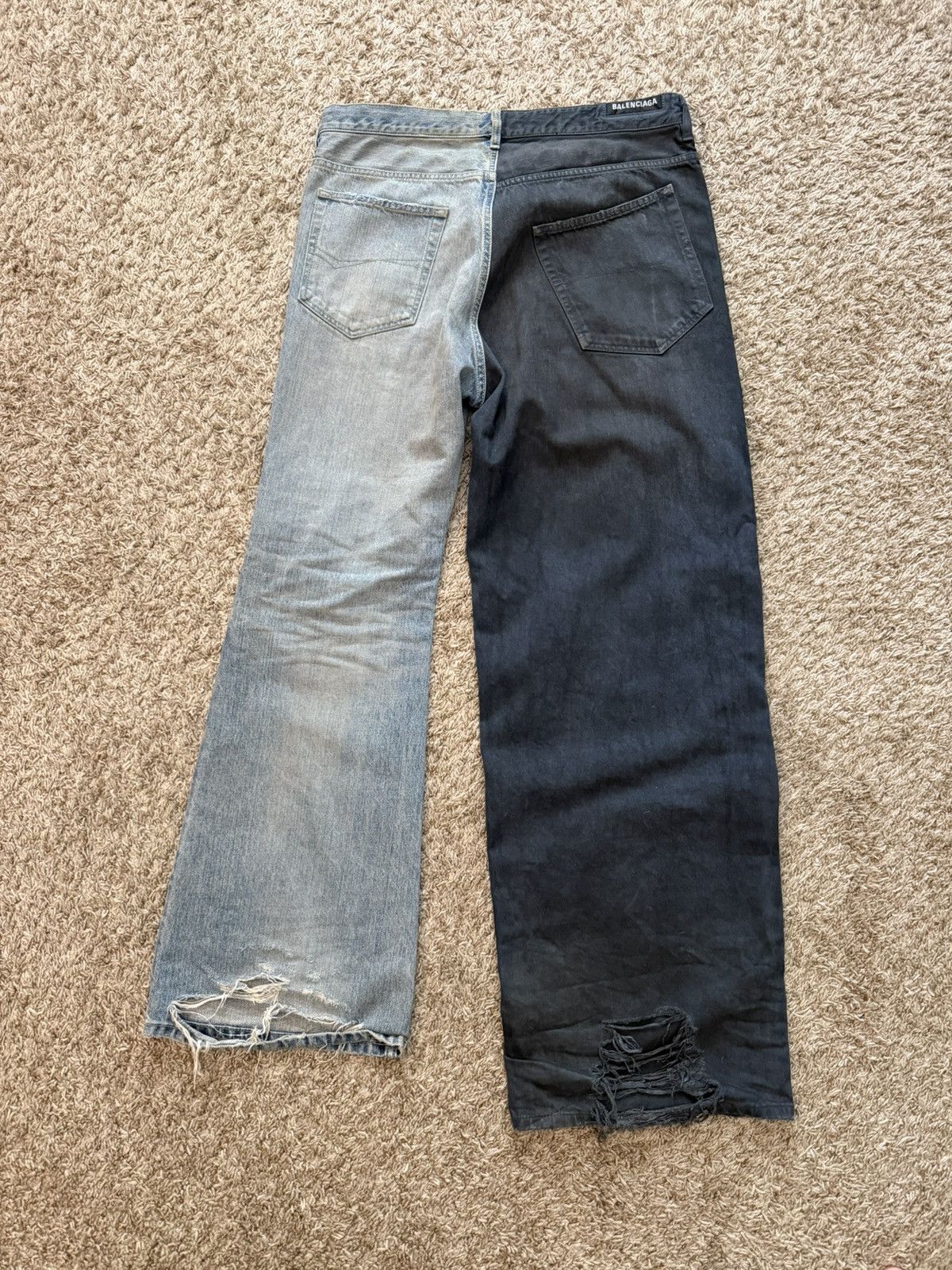 Balenciaga Balenciaga Fifty-Fifty Jeans Size US 32 / EU 48 - 2 Thumbnail