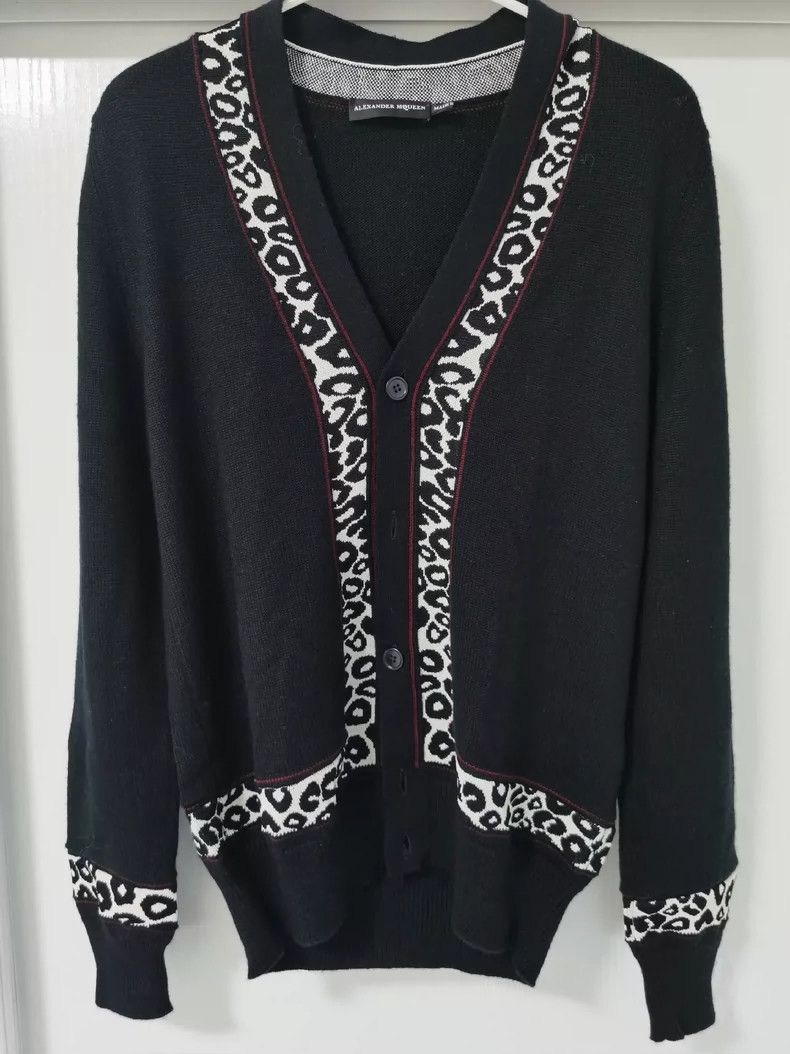Alexander McQueen Alexander McQueen Men's Wool Cardigan - dmc Size US M / EU 48-50 / 2 - 1 Thumbnail