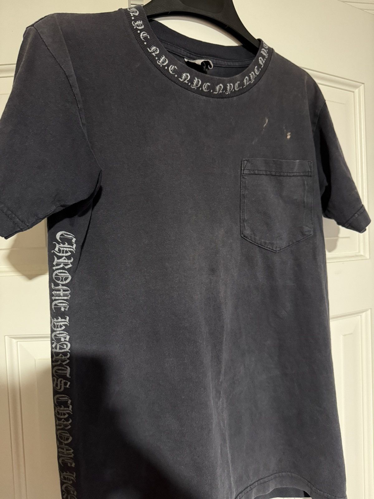 Chrome Hearts Chrome Hearts Vintage NYC Neck Logo T-shirt Size US S / EU 44-46 / 1 - 2 Thumbnail