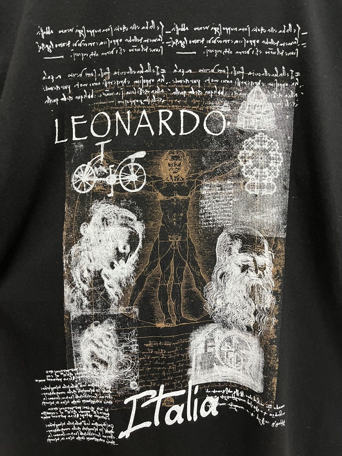 Vintage Leonardo Da Vinci Anatomy Art Vintage T-Shirt Italia Size US M / EU 48-50 / 2 - 3 Thumbnail
