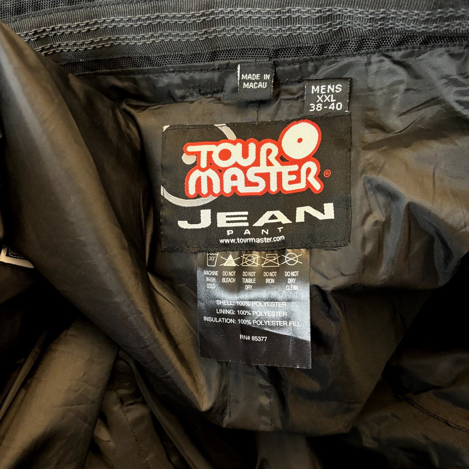 Tour Master Tour Master Men's Motorcycle Pants XXL 38-40 Black Rain Guar Size US 40 / EU 56 - 9 Thumbnail
