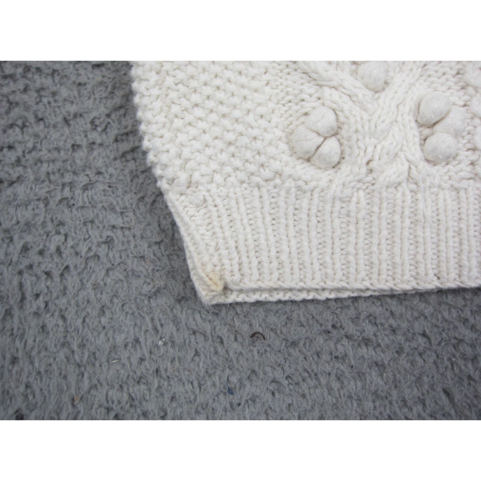 Worthington VINTAGE Worthington Cardigan Womens M Ivory Cotton Ramie Knit 90s Slim Fit Casual Sweater Dress? Size M / US 6-8 / IT 42-44 - 5 Thumbnail