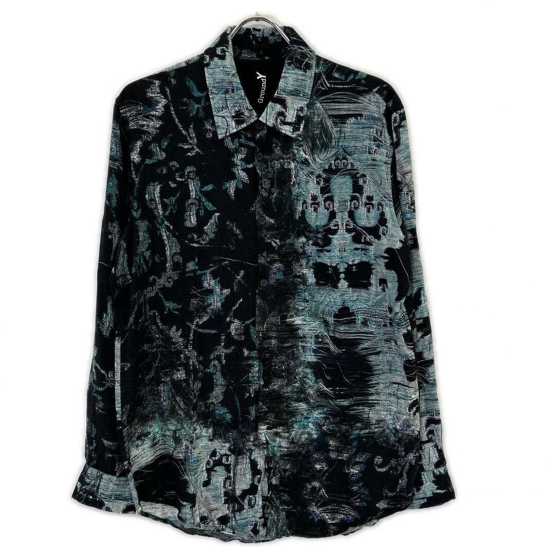 Ground Y Yohji Yamamoto Printed Shirt Size US L / EU 52-54 / 3 - 1 Thumbnail