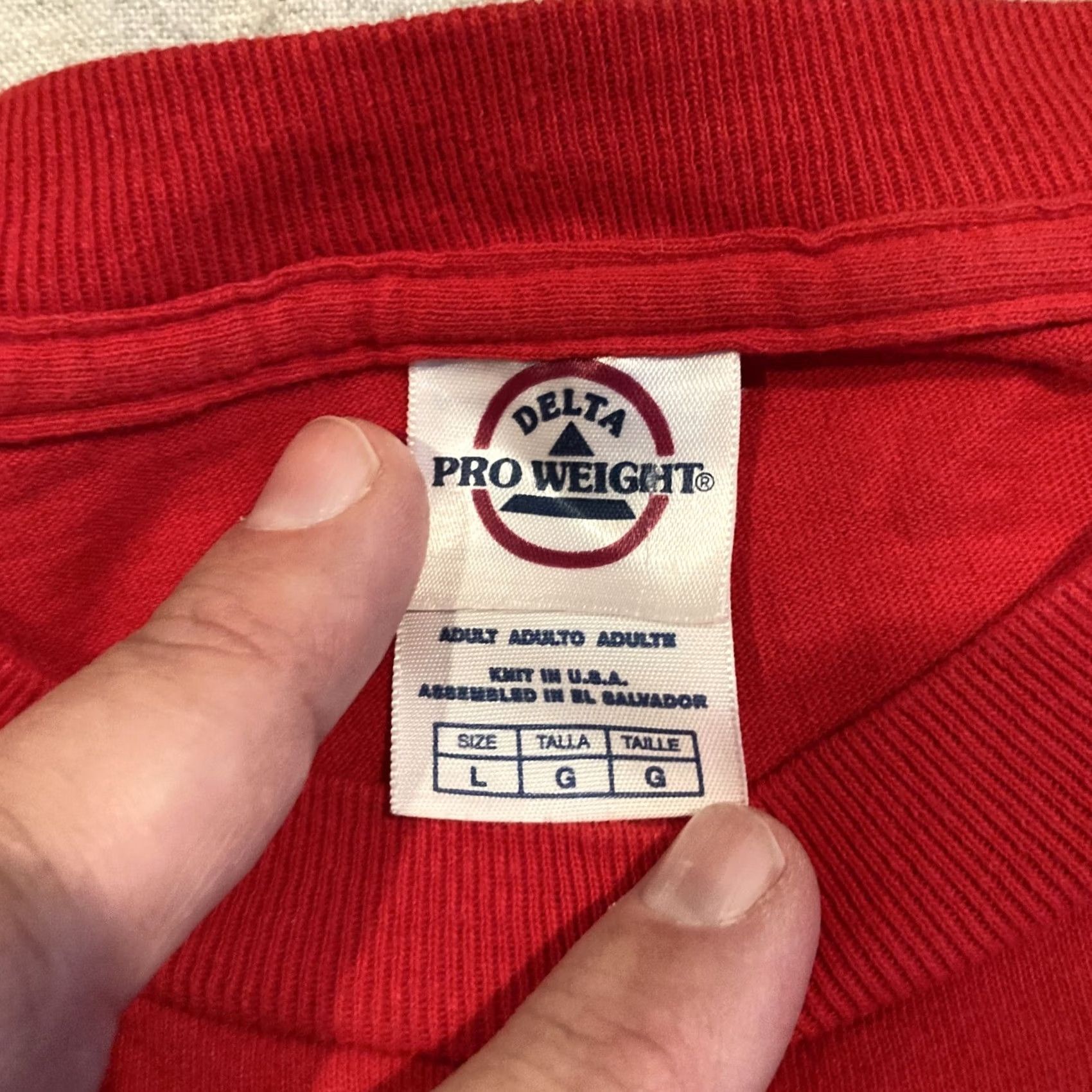 Delta VINTAGE Delta Family Guy T-Shirt Graphic Print Crew Neck Short Sleeve USA L Men Red Cartoon Size US L / EU 52-54 / 3 - 3 Thumbnail