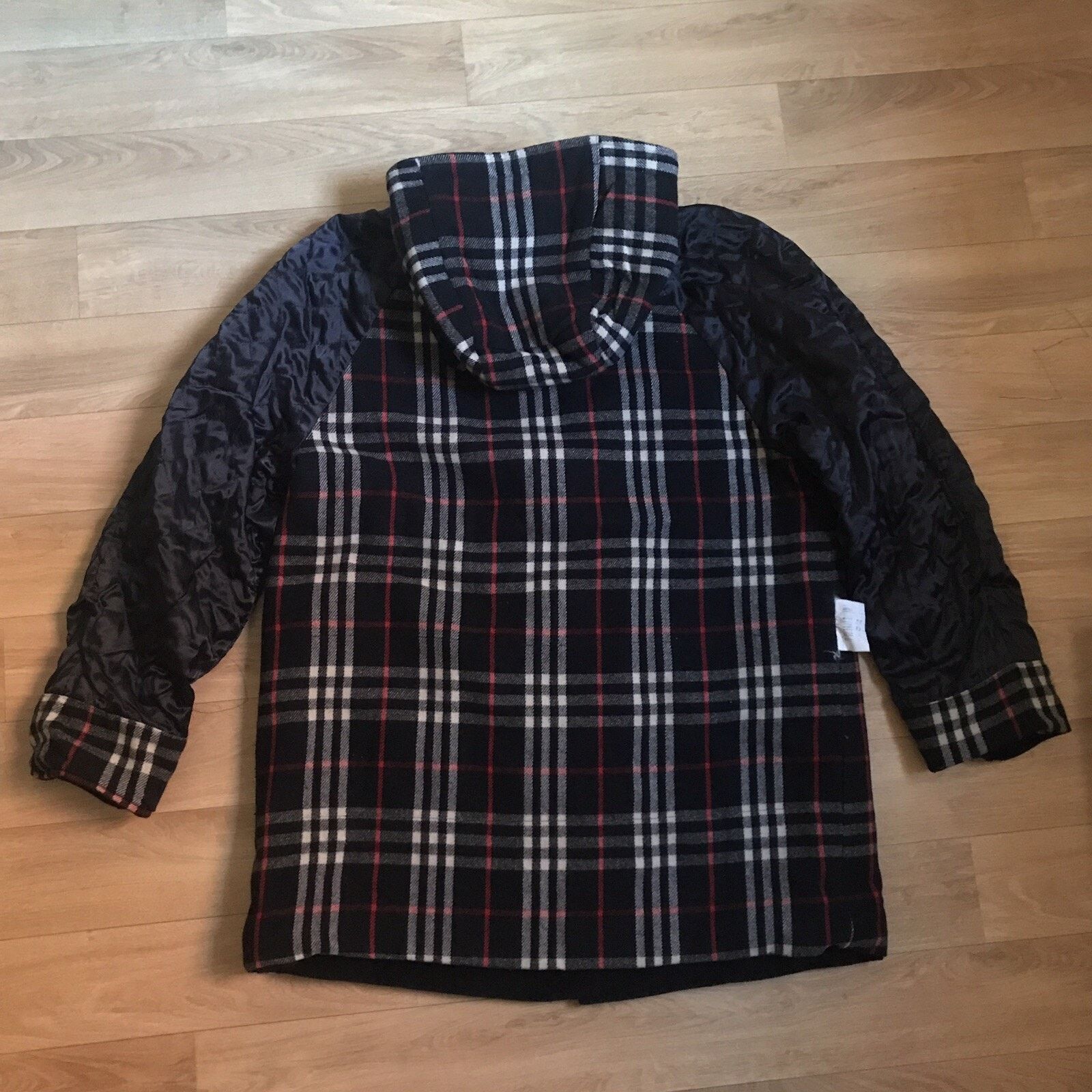 Burberry Vintage burberry coat hooded wool nova check blue navy women Size M / US 6-8 / IT 42-44 - 6 Thumbnail