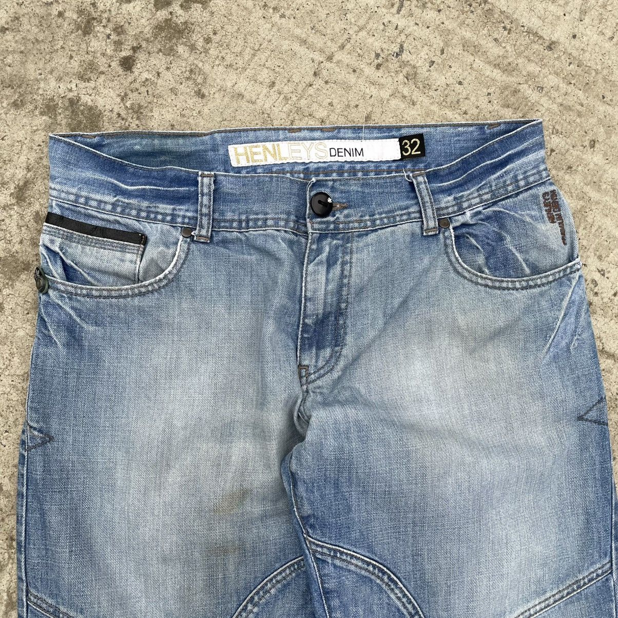 Le Grande Bleu (L.G.B.) VTG Man’s Fitted Crazy Henley’s Denim 32 Jeans Double Knee Size US 32 / EU 48 - 7 Thumbnail