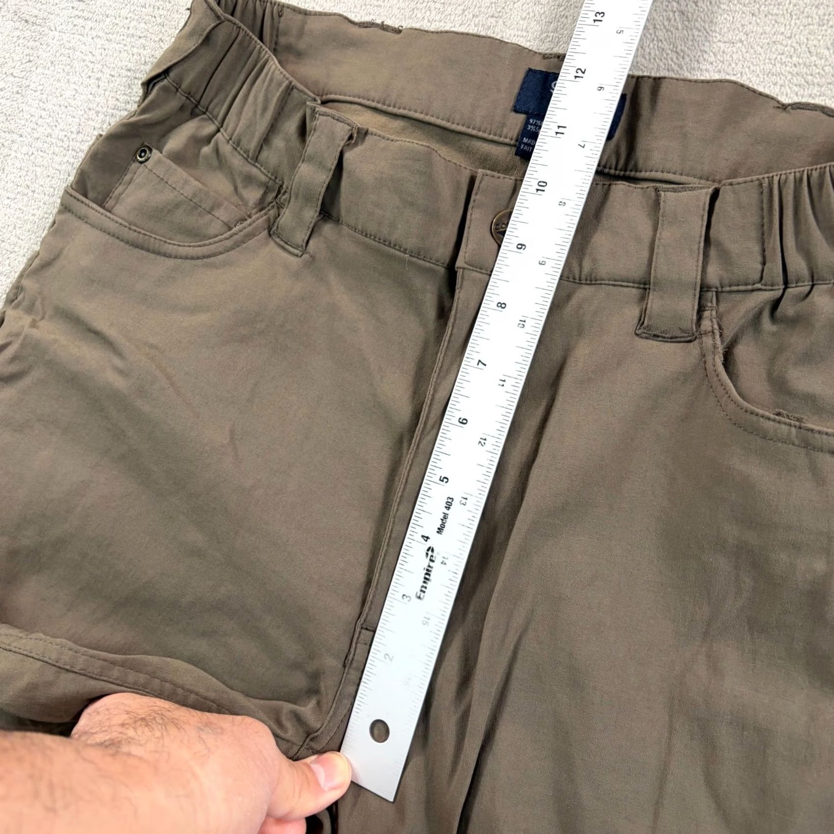 Vintage Condor Cipher Performance Pants Men 32x29 Slim DWR Flat Dark Earth Brown Nylon Spandex Pants Slim Fit Khakis Mens Size US 32 / EU 48 - 7 Thumbnail