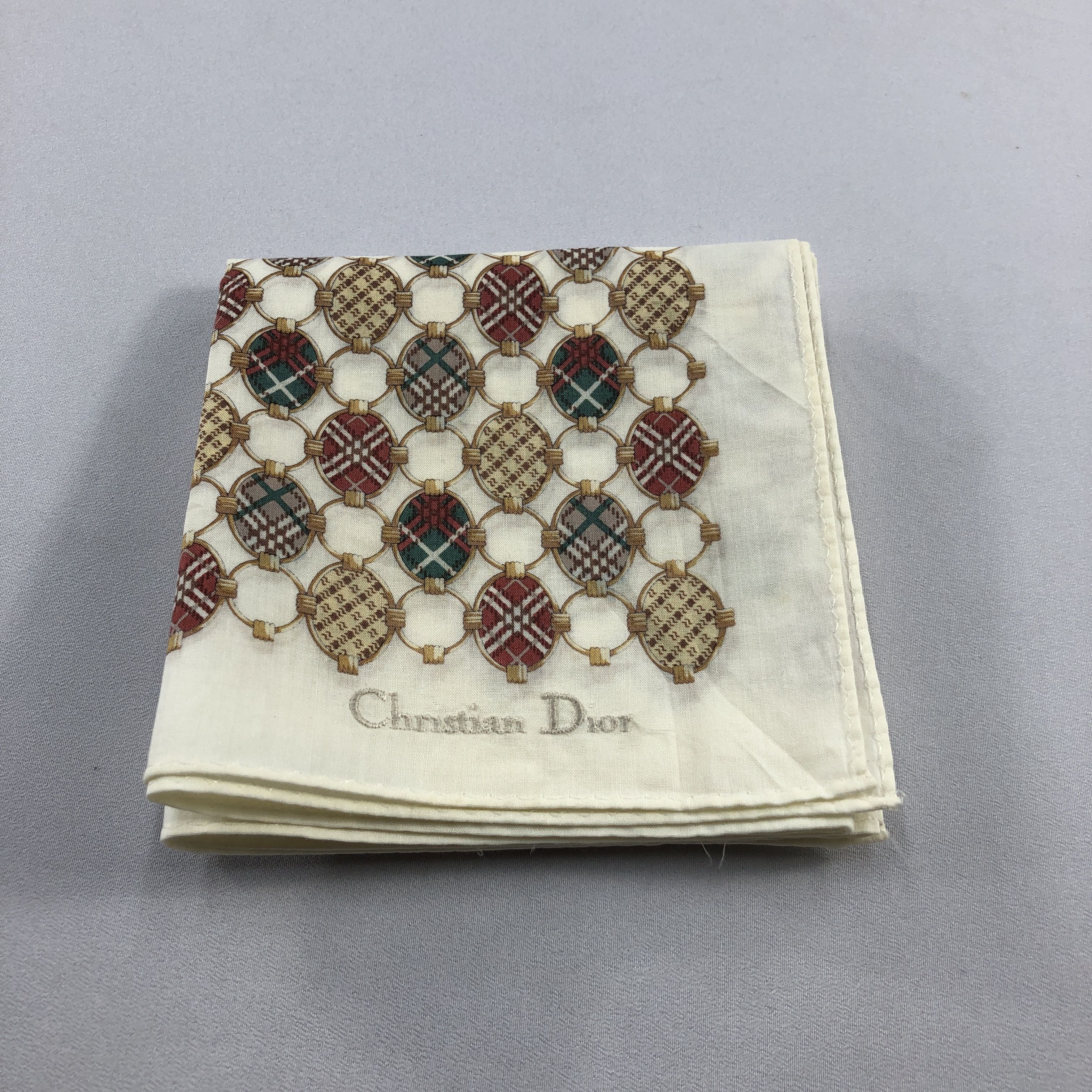 Christian Dior Monsieur Christian Dior Handkerchief Neckerchief Bandana H2861 Size ONE SIZE - 5 Thumbnail