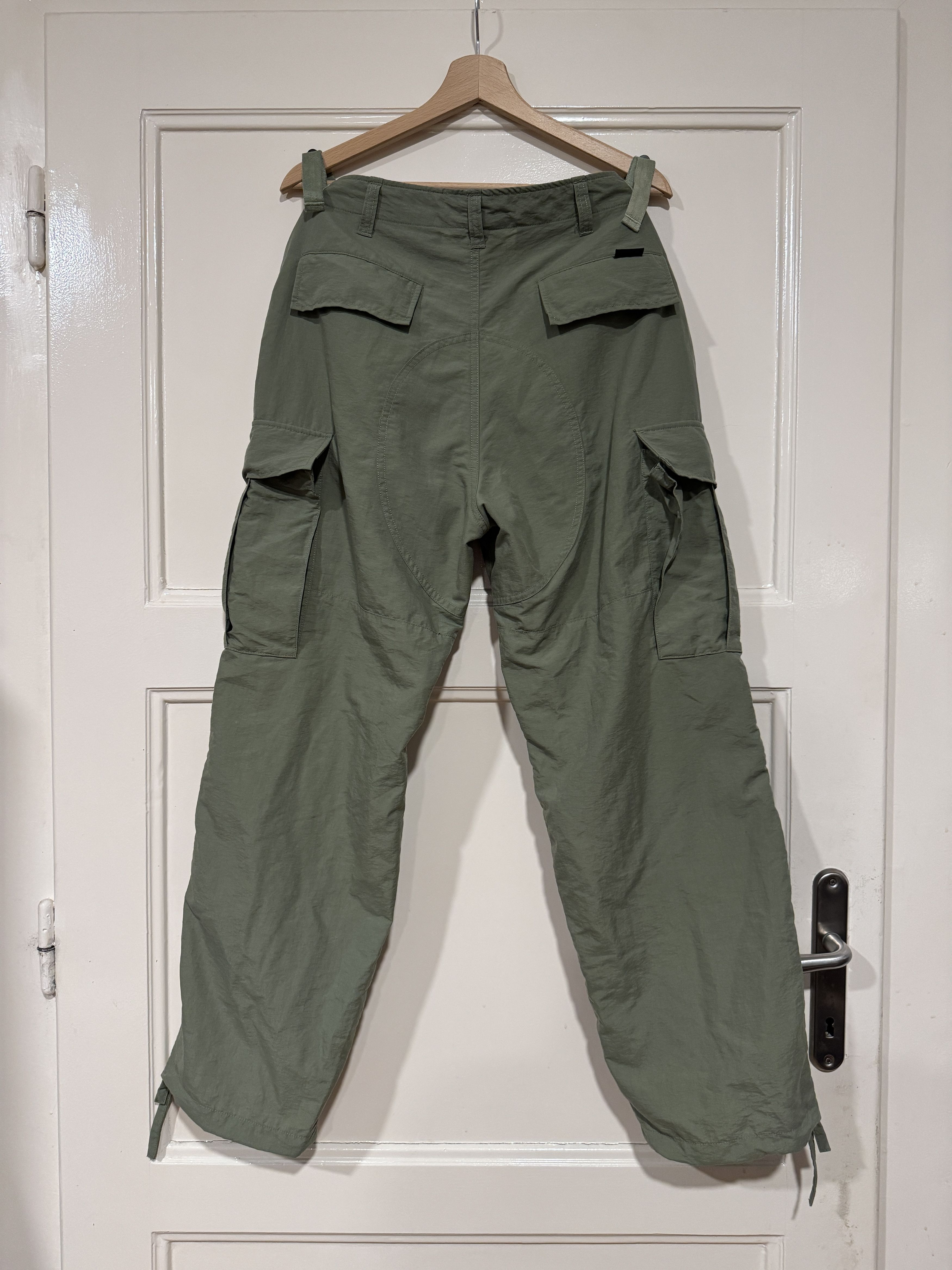 Highsnobiety Highsnobiety nylon green cargo pants M Size US 34 / EU 50 - 5 Thumbnail