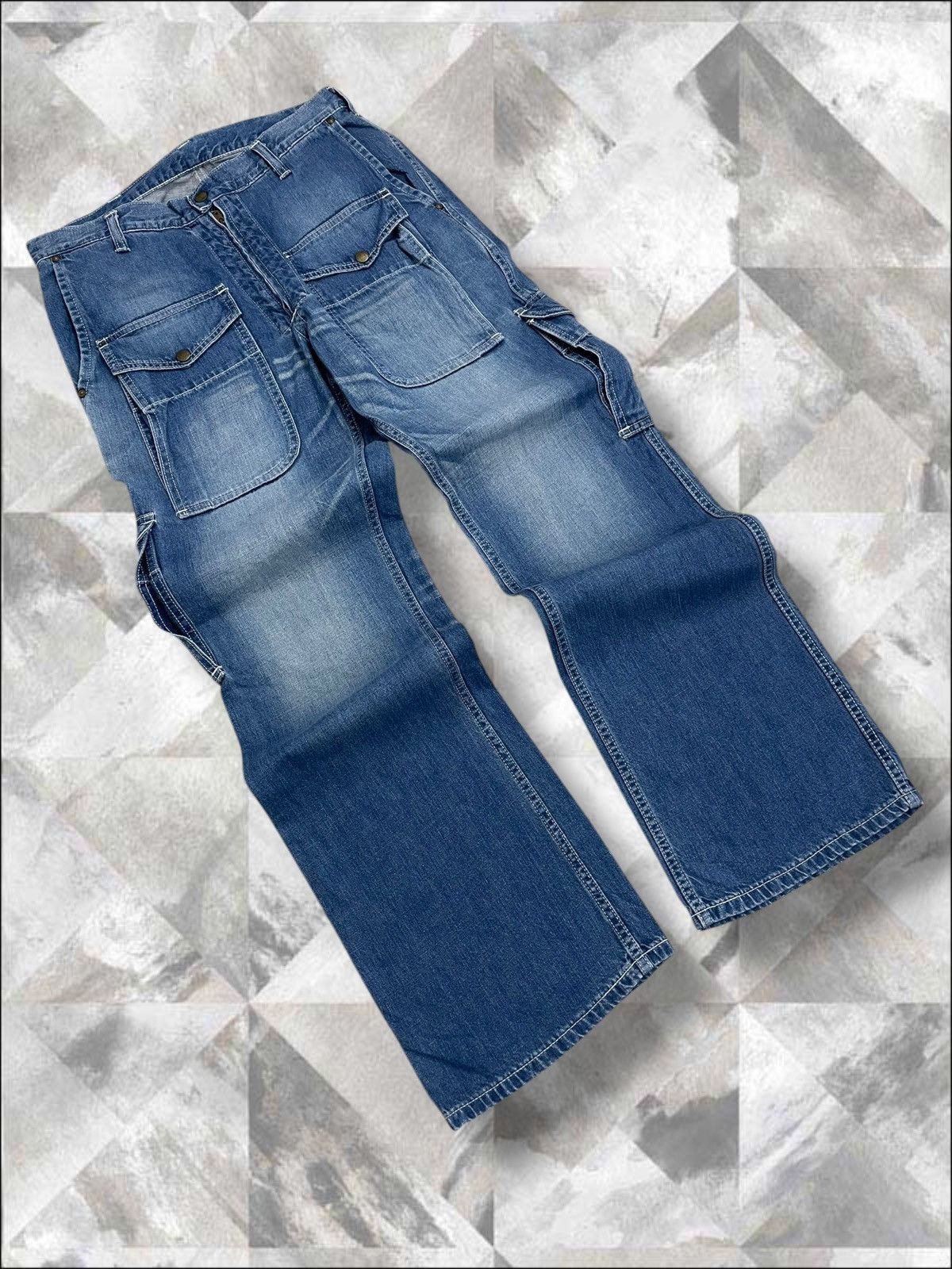 Lee Vintage 1990s Designer Lee Bush Pant Baggy Rare Style Size US 32 / EU 48 - 2 Thumbnail