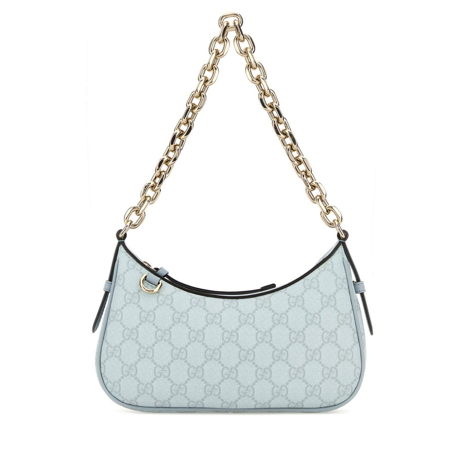 Gucci GG Emblem Blue Shoulder Bag New & Authentic, Women's