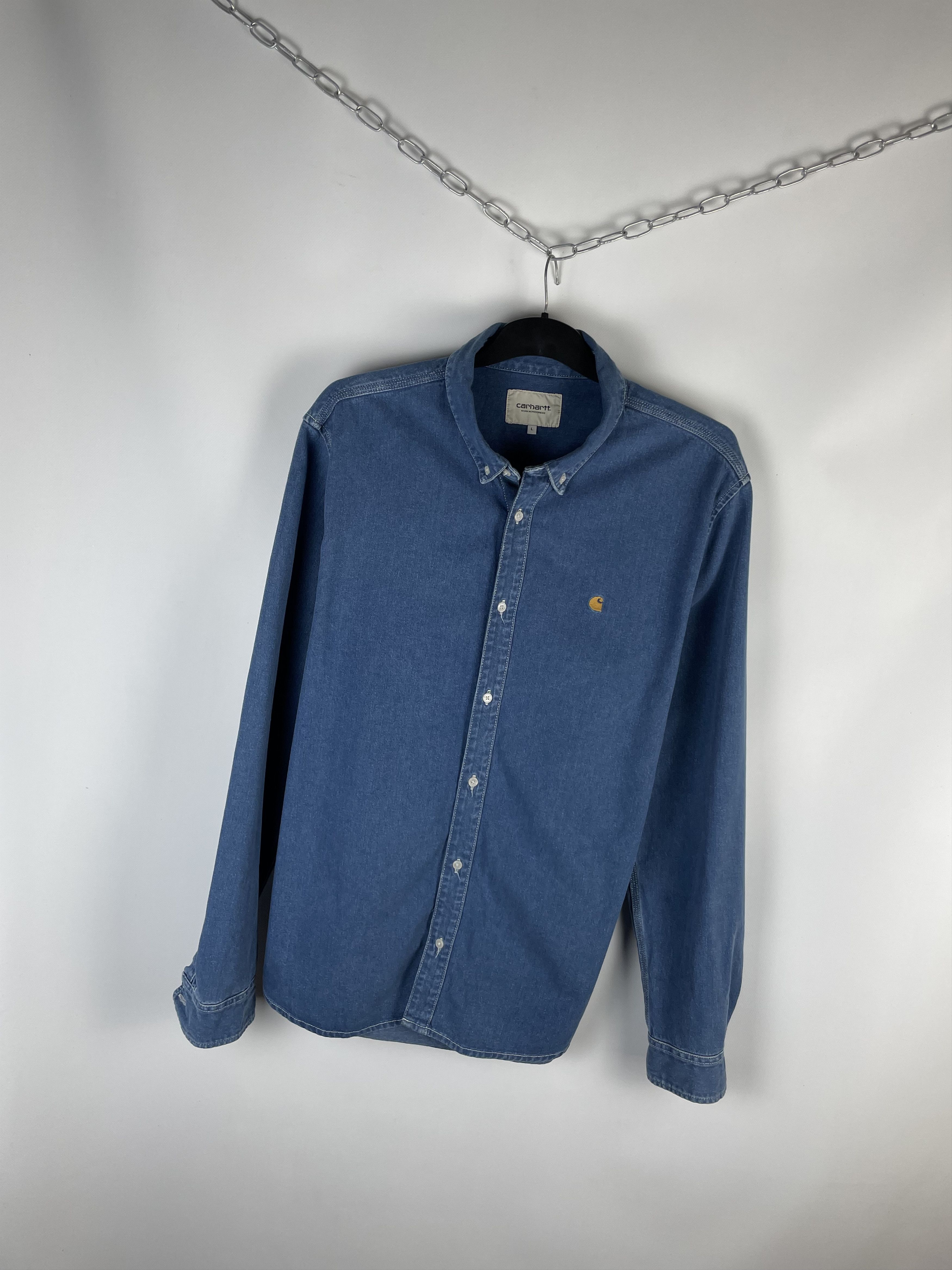 Carhartt Wip Carhartt Mens Denim Shirt Size US L / EU 52-54 / 3 - 2 Thumbnail