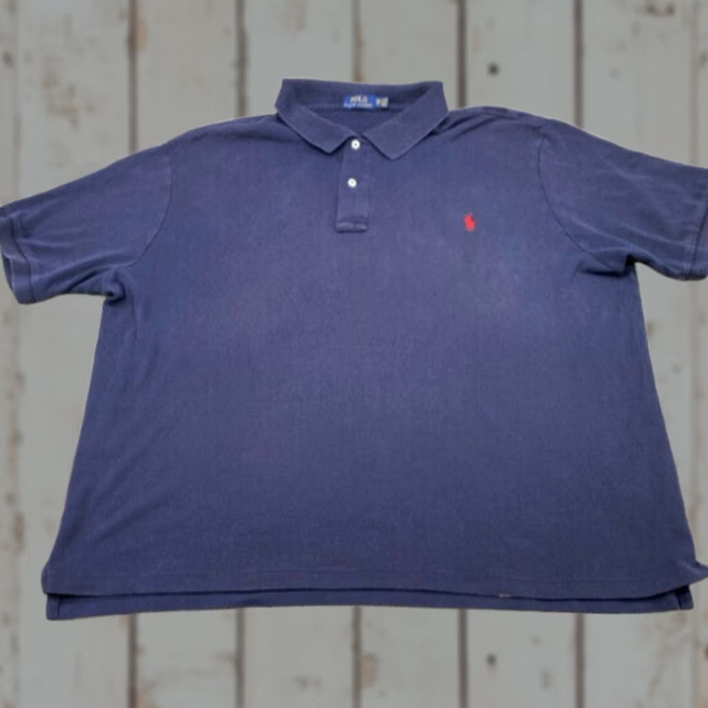 Polo Ralph Lauren Polo Ralph Lauren Polo Shirt Men 3XB Short Sleeve Blue 100% Cotton 5221 Size US XXL / EU 58 / 5 - 1 Thumbnail