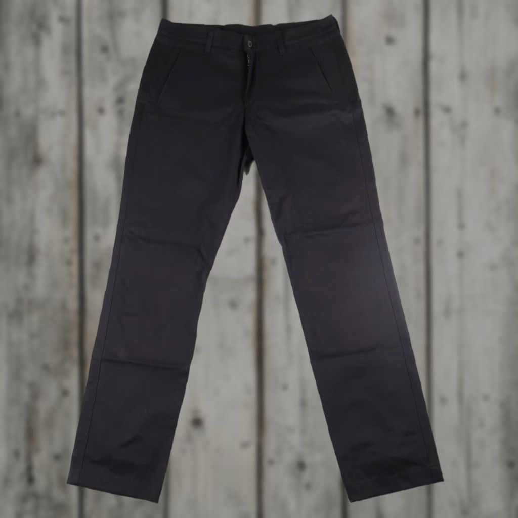 Vintage American Giant Work Pants 33x31.5 Black Cotton Twill Straight Leg Mens Size US 33 - 1 Thumbnail