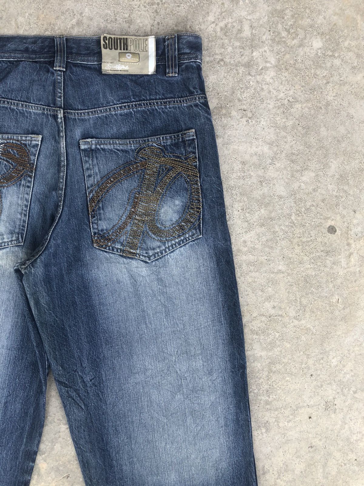 Southpole Vintage Southpole Embroidered Jeans Distressed Jeans Size US 34 / EU 50 - 10 Thumbnail