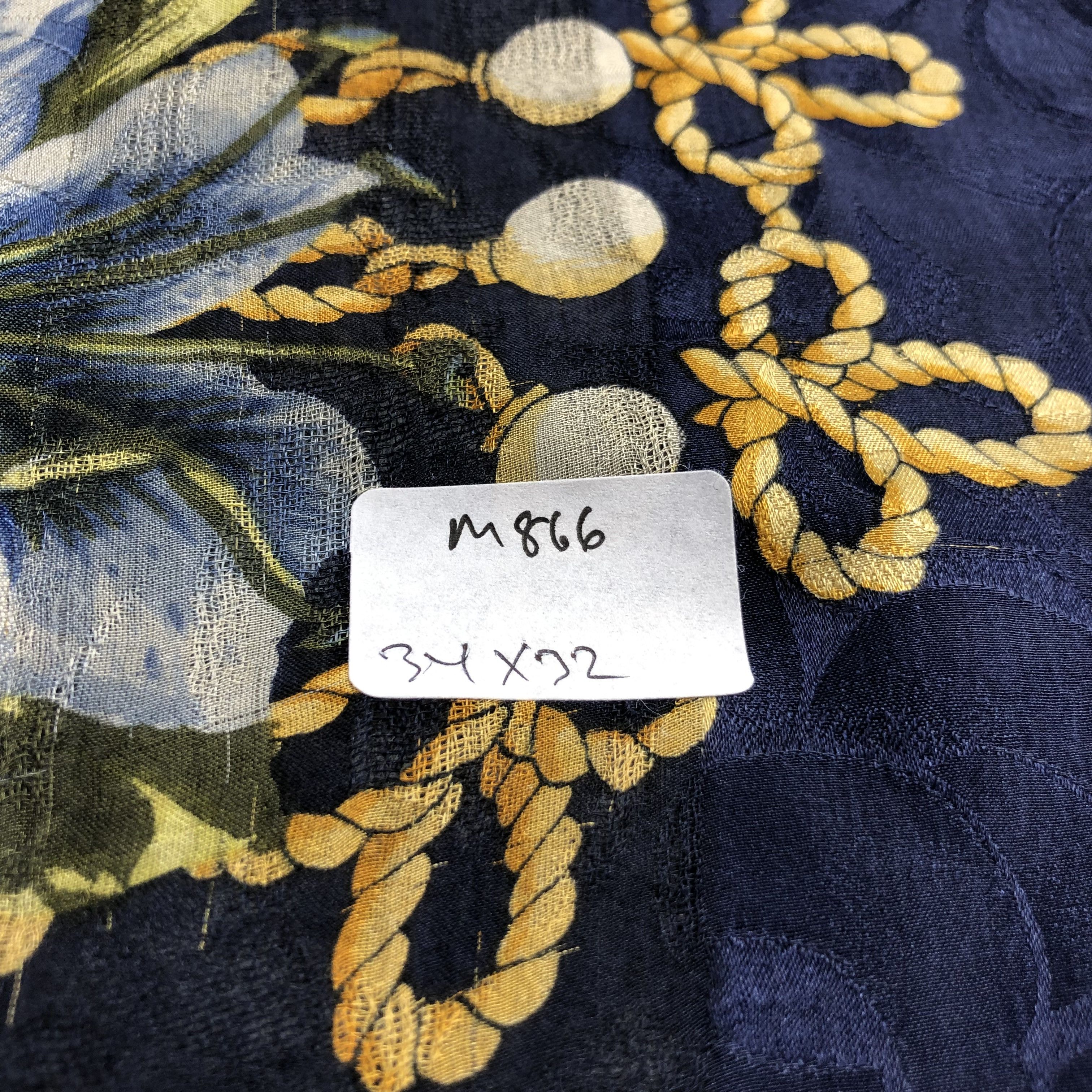 Japanese Brand Luxury Design Silk Scarf M866 Size ONE SIZE - 10 Thumbnail
