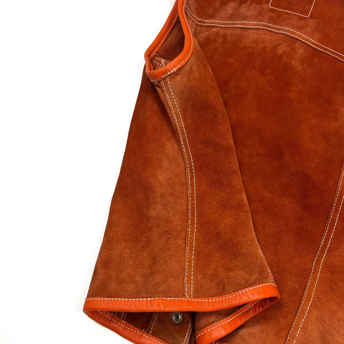 Diesel Vintage DIESEL Leather Vest 90s Suede Cowhide Waistcoat Size S / US 4 / IT 40 - 18 Thumbnail