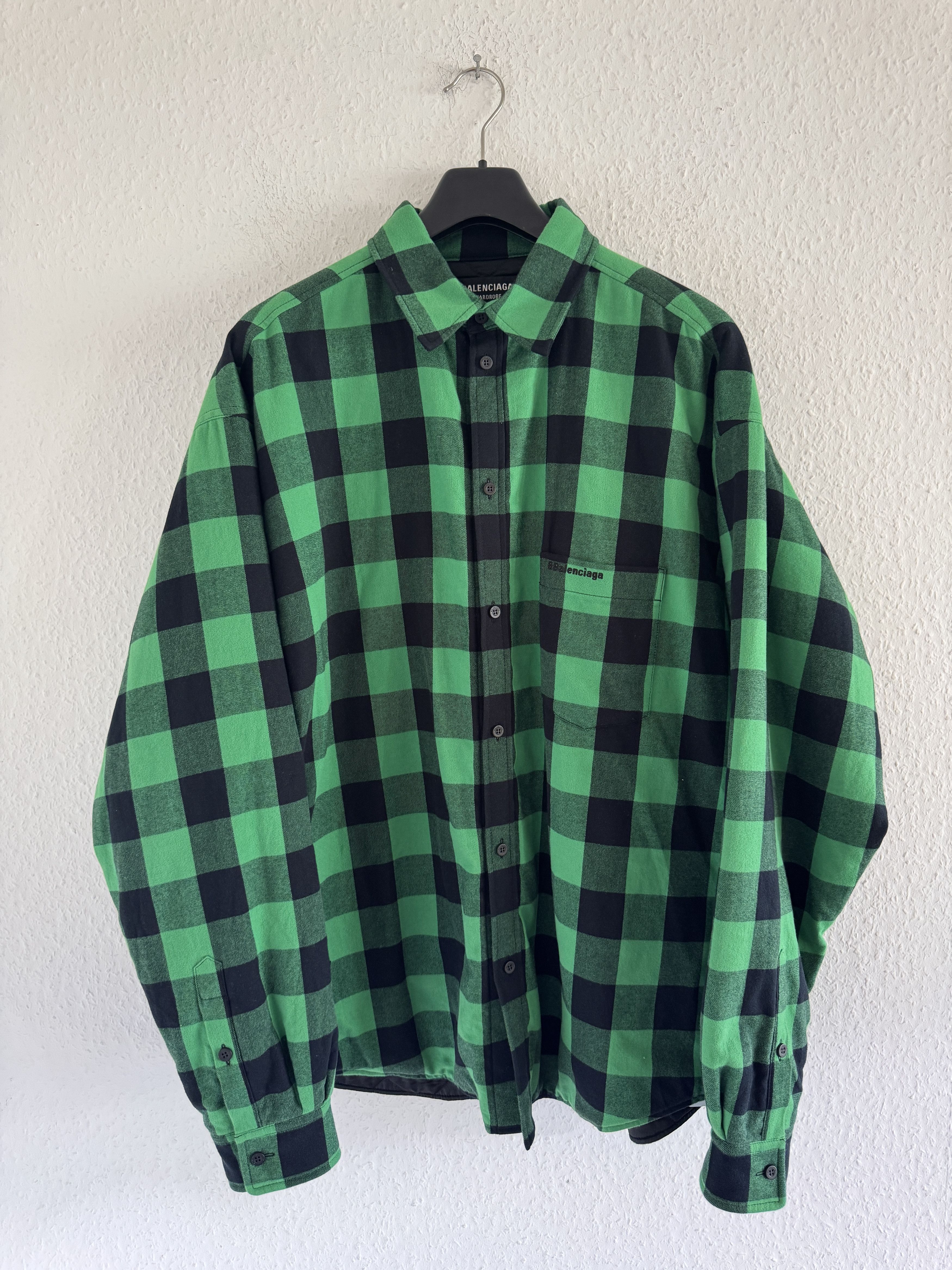 Balenciaga Padded Oversized Check Shirt Size US S / EU 44-46 / 1 - 9 Thumbnail