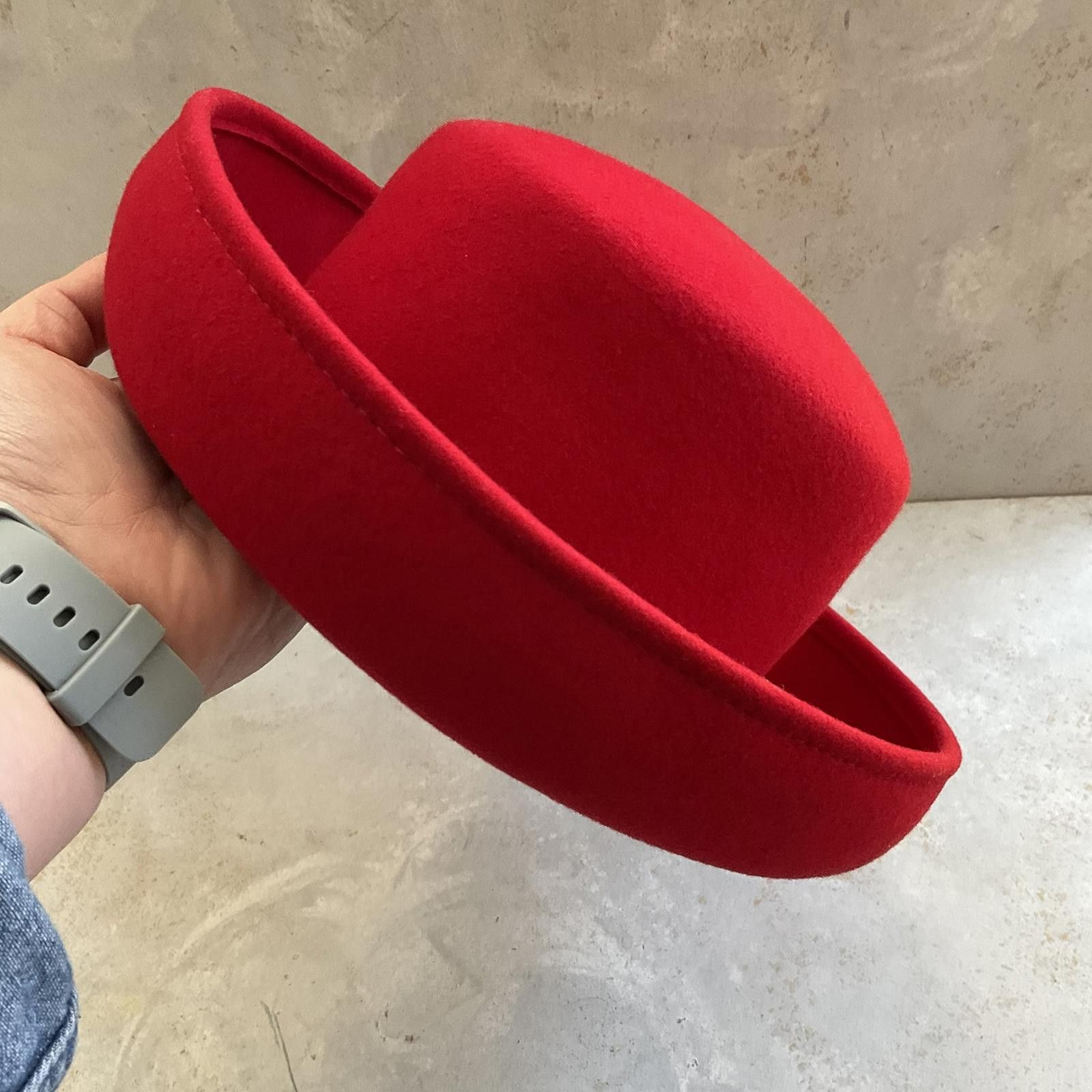 Black Scale vintage 90's red scala wool hat Size ONE SIZE - 2 Thumbnail