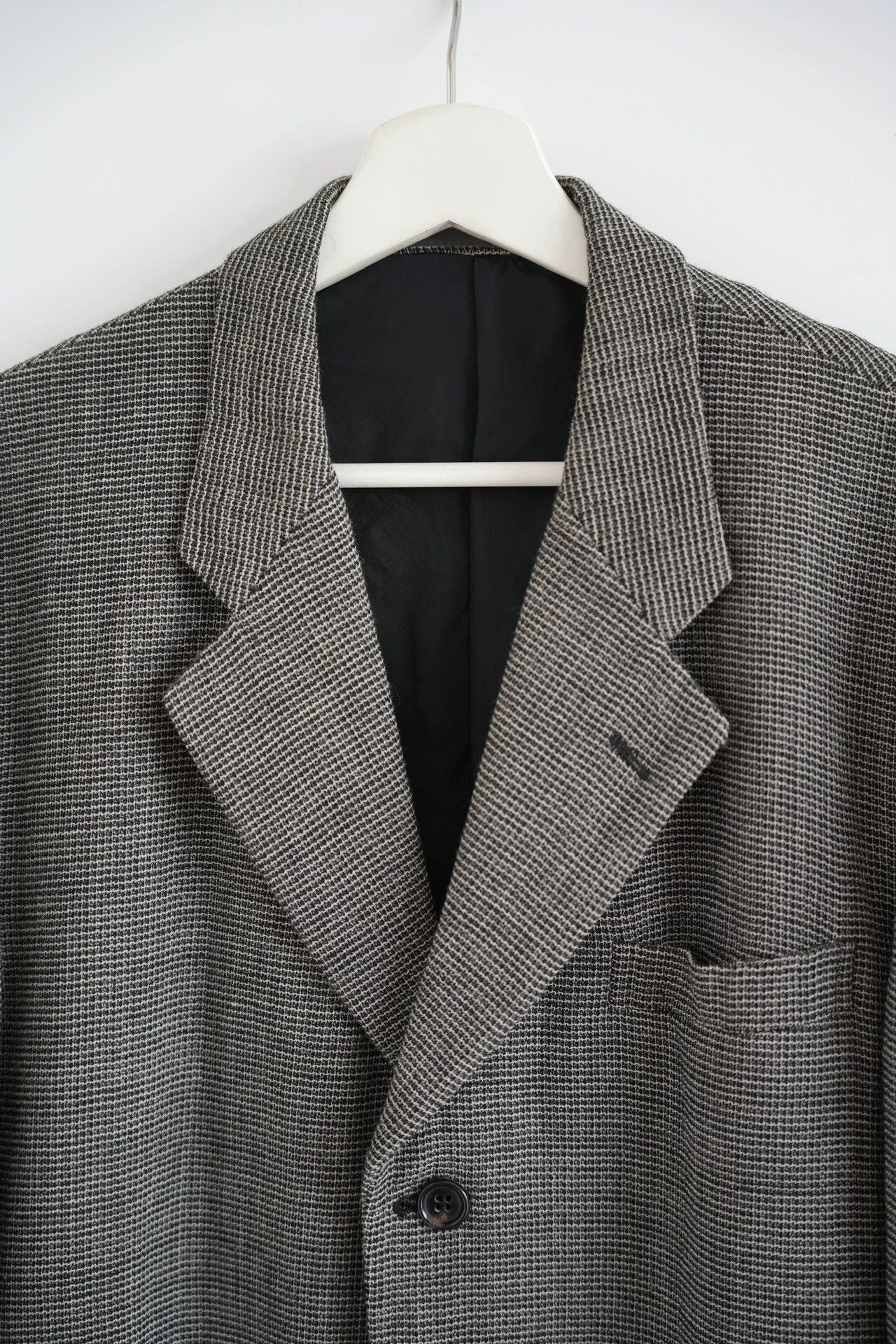 Comme des Garcons CDG Homme 99SS 3B Waffle Wool Blazer Grey M Size US M / EU 48-50 / 2 - 3 Thumbnail