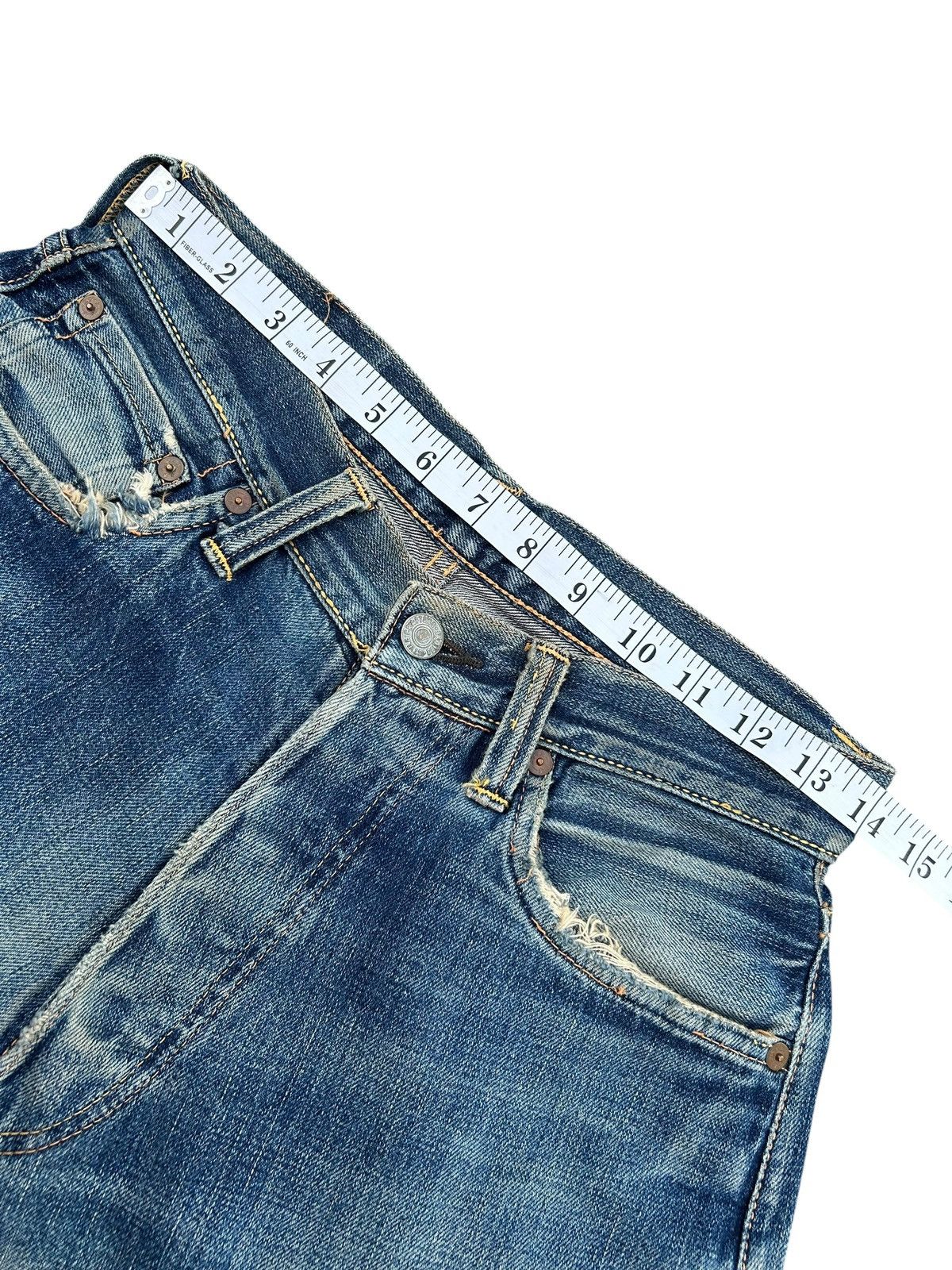Kapital Thrashed Vintage Evisu Selvedge Denim Jeans Size US 28 / EU 44 - 19 Thumbnail