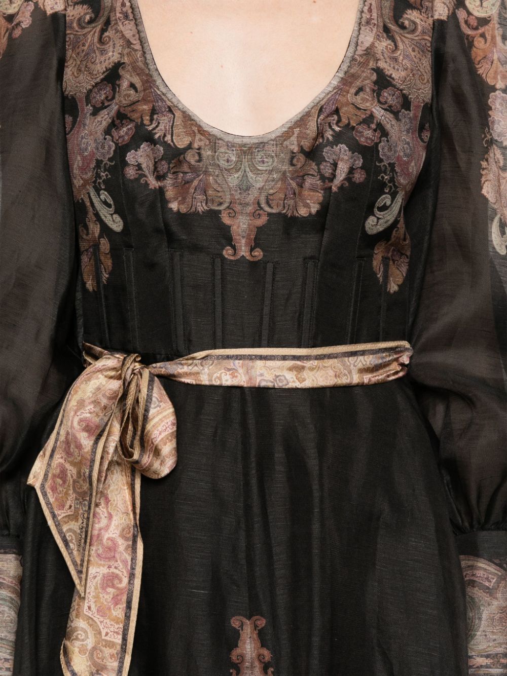 Zimmermann o1s22i1n1024 Structured Midi Dress in Multicolor Size M / US 6-8 / IT 42-44 - 5 Thumbnail
