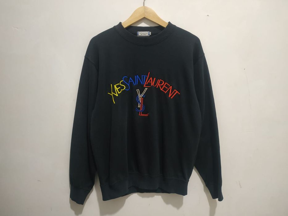 Vintage 90 S Yves Saint Laurent YSL Crewneck Grailed