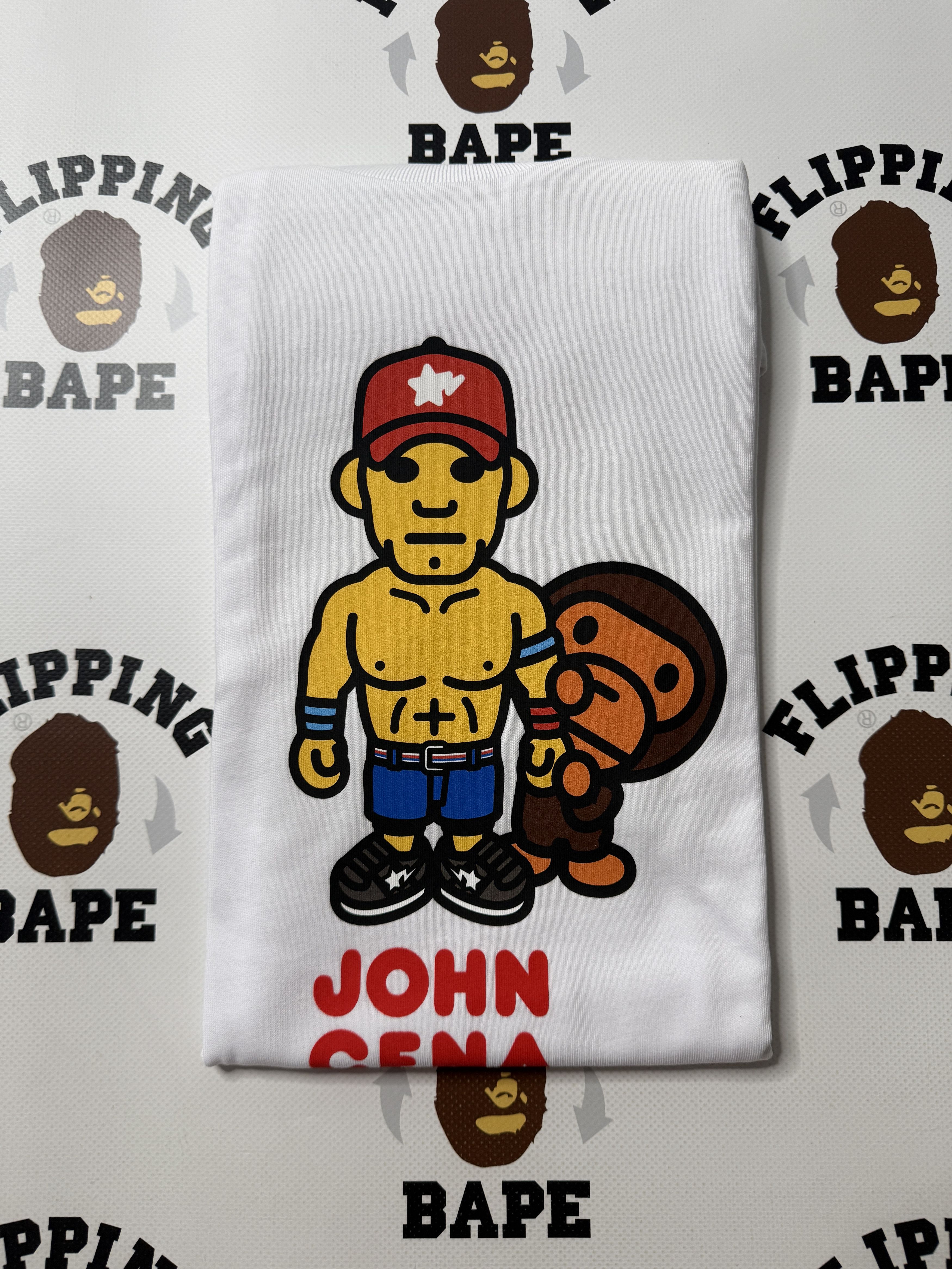 Bape BAPE X WWE JOHN CENA BABY MILO RELAXED FIT TEE Size US XL / EU 56 / 4 - 9 Thumbnail