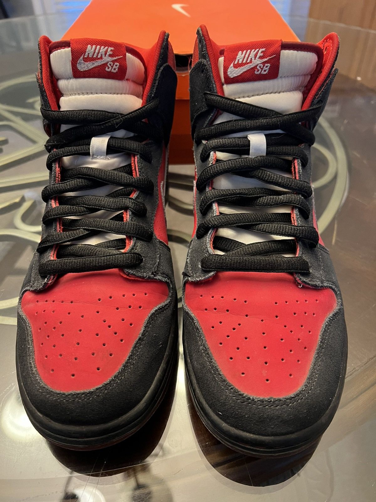 Nike Nike Dunk High Pro SB “Sport Red” Size US 10 / EU 43 - 3 Thumbnail