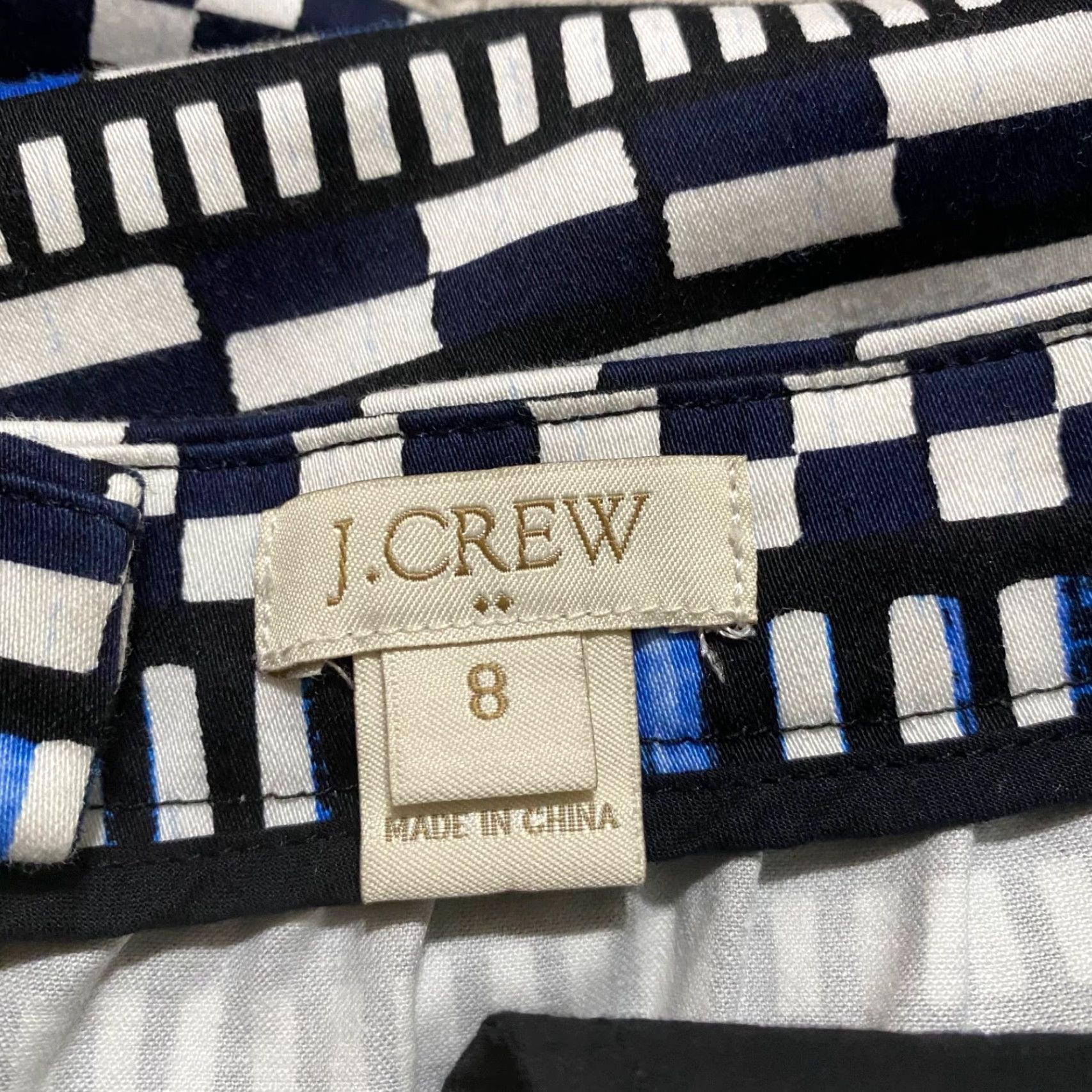 J.Crew J. Crew Skirt Womens sz 8 Multicolor Geometric Pockets A-Line Size 30" / US 8 / IT 44 - 3 Thumbnail
