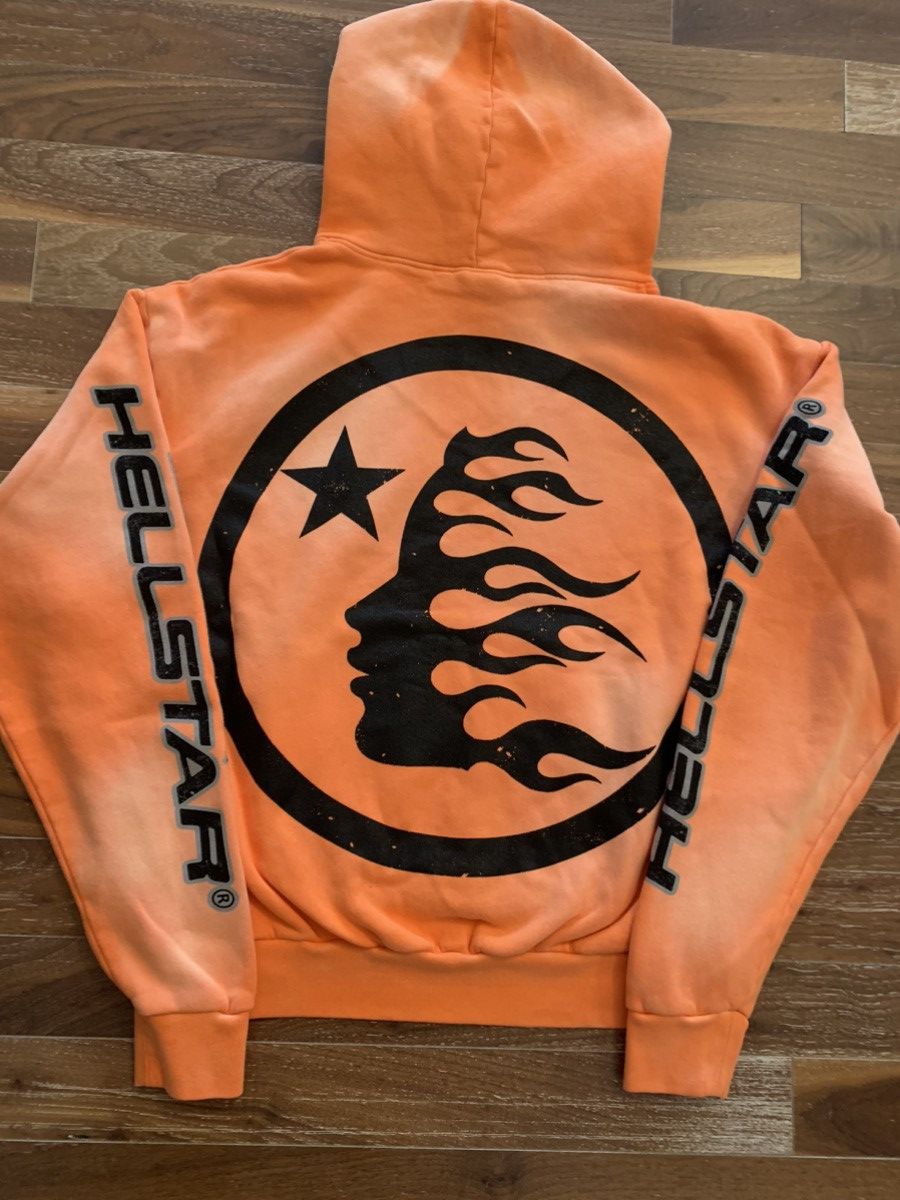 HELLSTAR Fire Orange Hellstar hoodie S Size US S / EU 44-46 / 1 - 5 Thumbnail