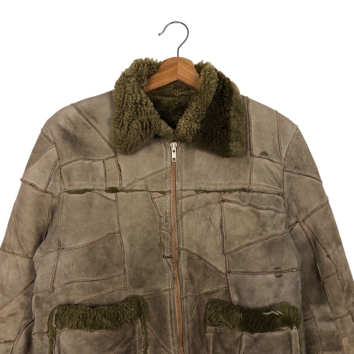 Japanese Brand Vtg Cropped Leather Jacket Patchwork Unbranded Issey Miyake Size US M / EU 48-50 / 2 - 4 Thumbnail