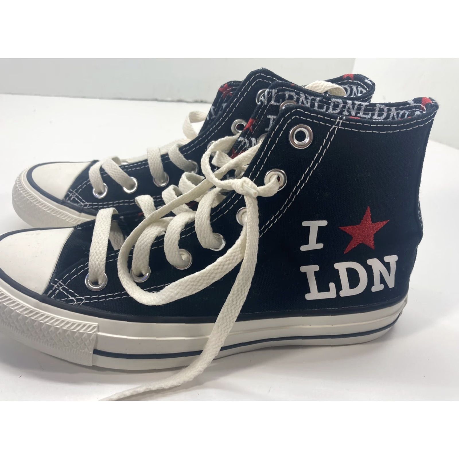 Converse Converse All Stars Chuck Taylor I Love London Black Hi Top Women Size 6 Free S/H Size M / US 6-8 / IT 42-44 - 3 Thumbnail