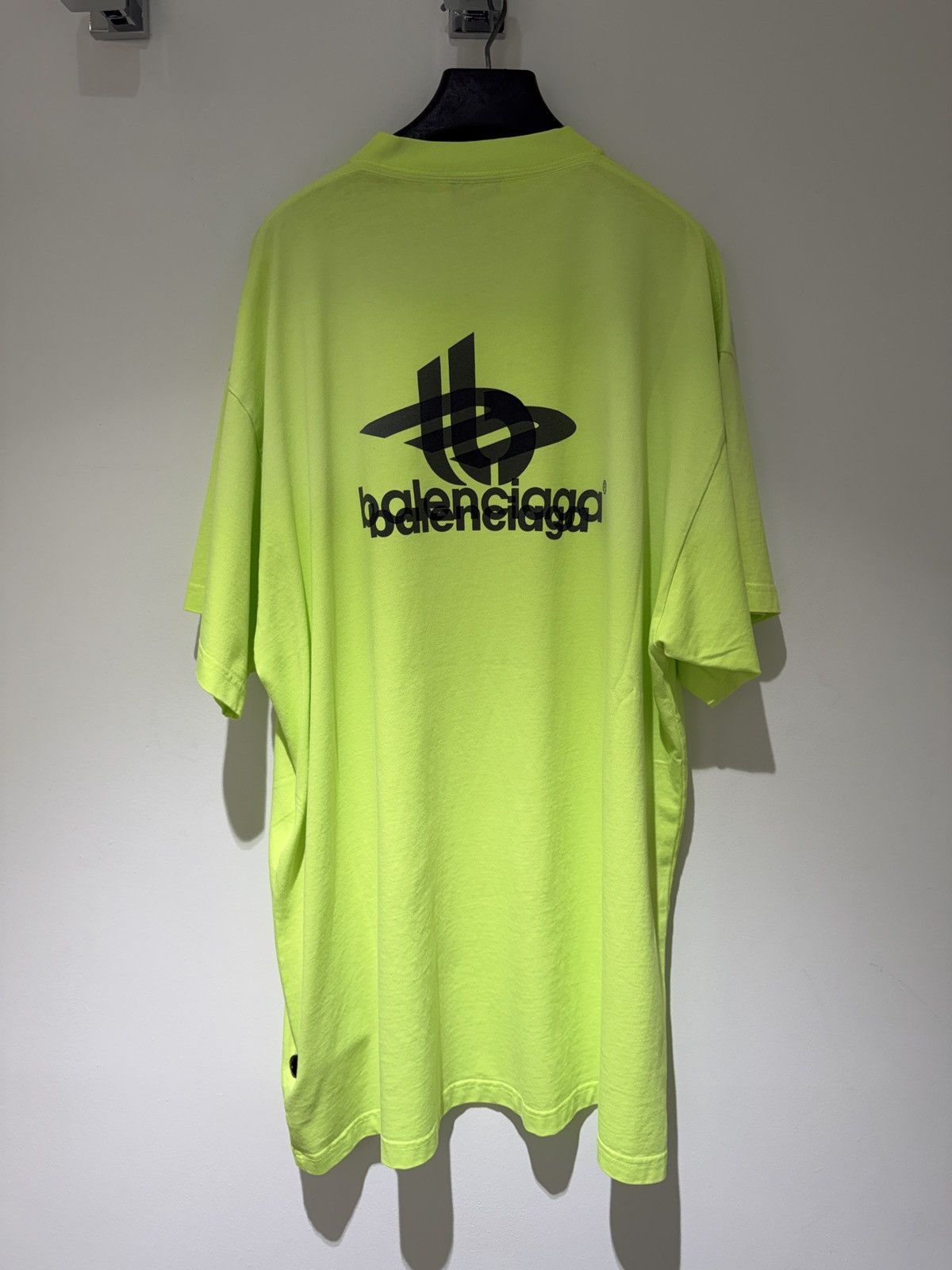 Balenciaga Balenciaga Yellow Layered Sports Oversized T-shirt Size US M / EU 48-50 / 2 - 2 Thumbnail
