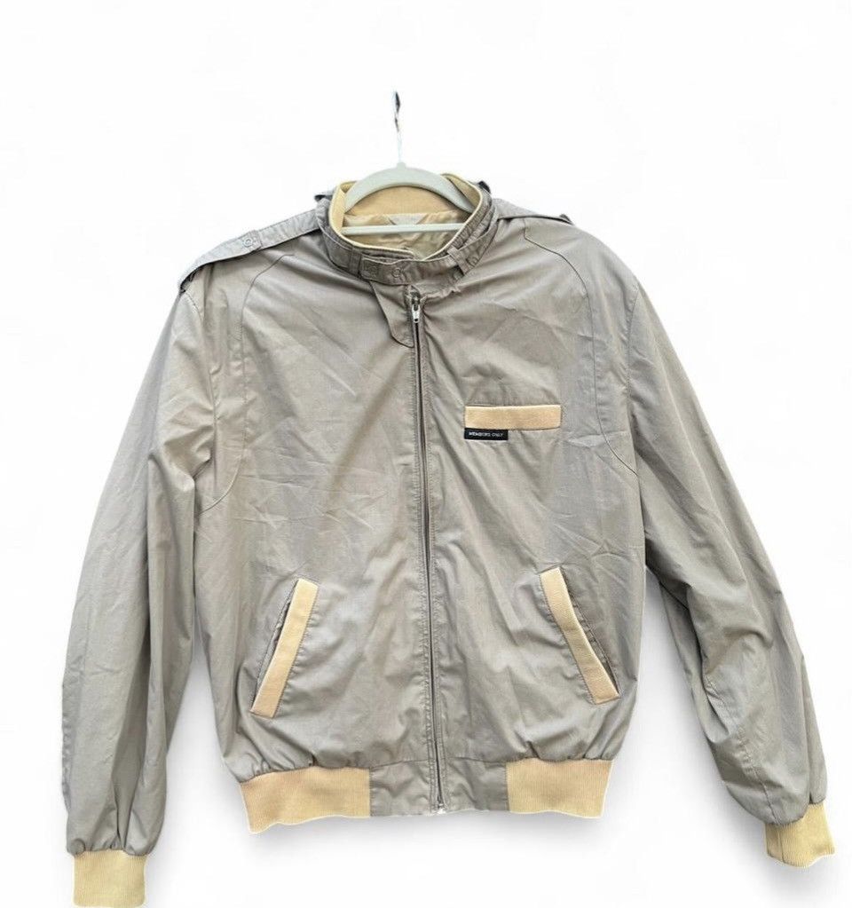 Members Only Vintage Members Only Racer Jacket Tan Beige Size 42 Large Size US L / EU 52-54 / 3 - 1 Thumbnail