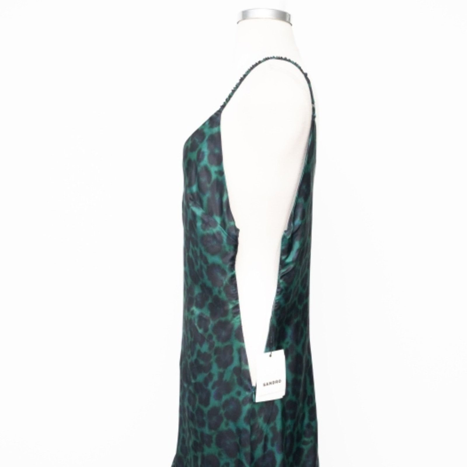 Sandro Sandro. Amazonie Leopard Print Slipdress. Size S / US 4 / IT 40 - 16 Thumbnail
