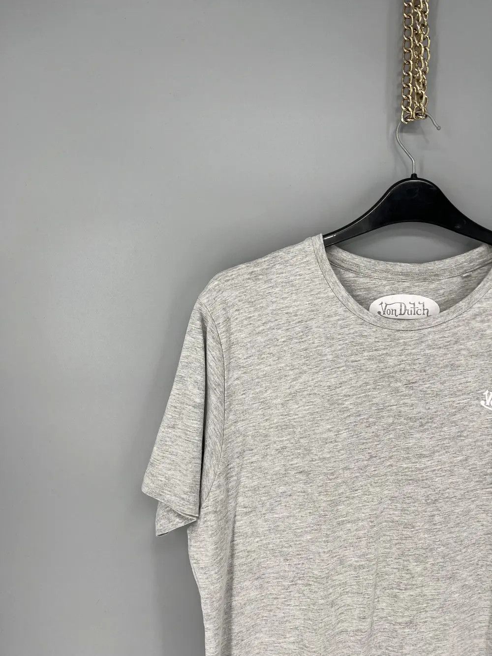 Other Vintage Von Dutch Y2K Mini Logo Grey T-Shirt Size US XL / EU 56 / 4 - 4 Thumbnail