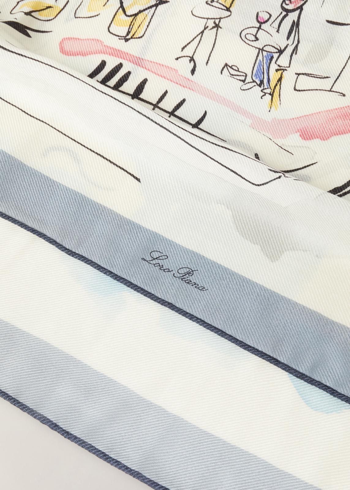 Loro Piana o1srvl11e0824 Size: OS / Maxi Cashmere Scarf in Multicolor Size ONE SIZE - 3 Thumbnail