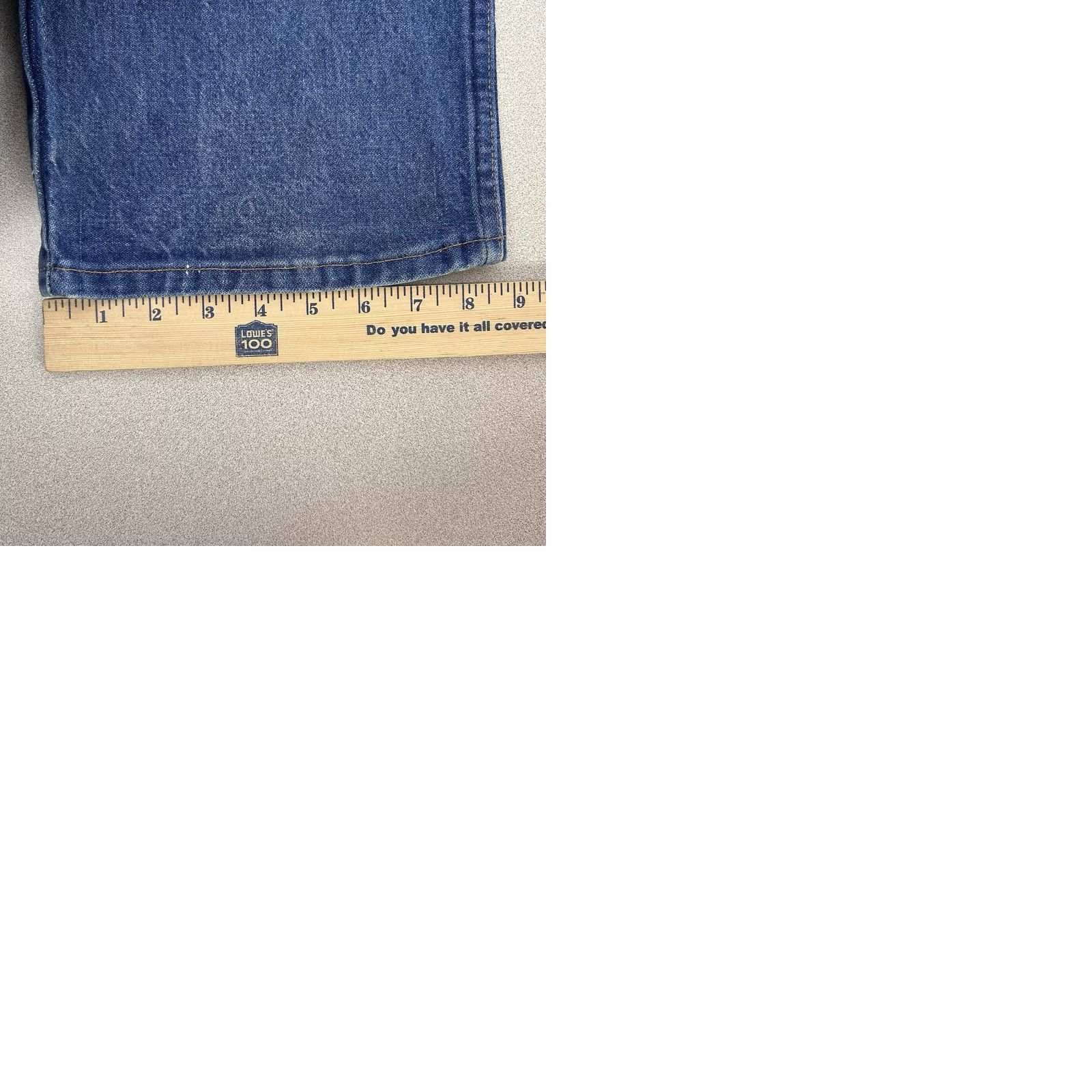 Wrangler VINTAGE Wrangler Jeans Mens 46x30 48x30 Big & Tall Made USA Blue 80s/90s Cotton Rockabilly Mens Size US 30 / EU 46 - 9 Thumbnail