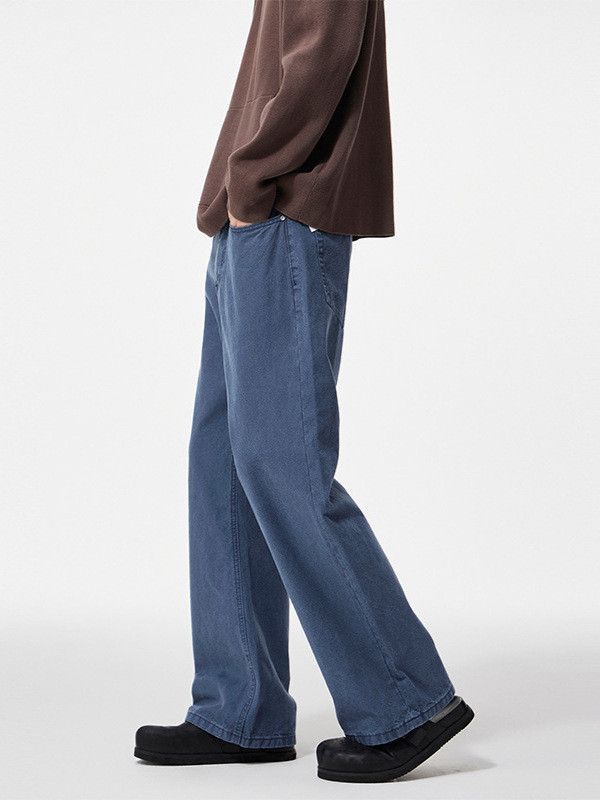 Japanese Brand Men's retro cleanfit loose straight leg jeans Size US 32 / EU 48 - 4 Thumbnail